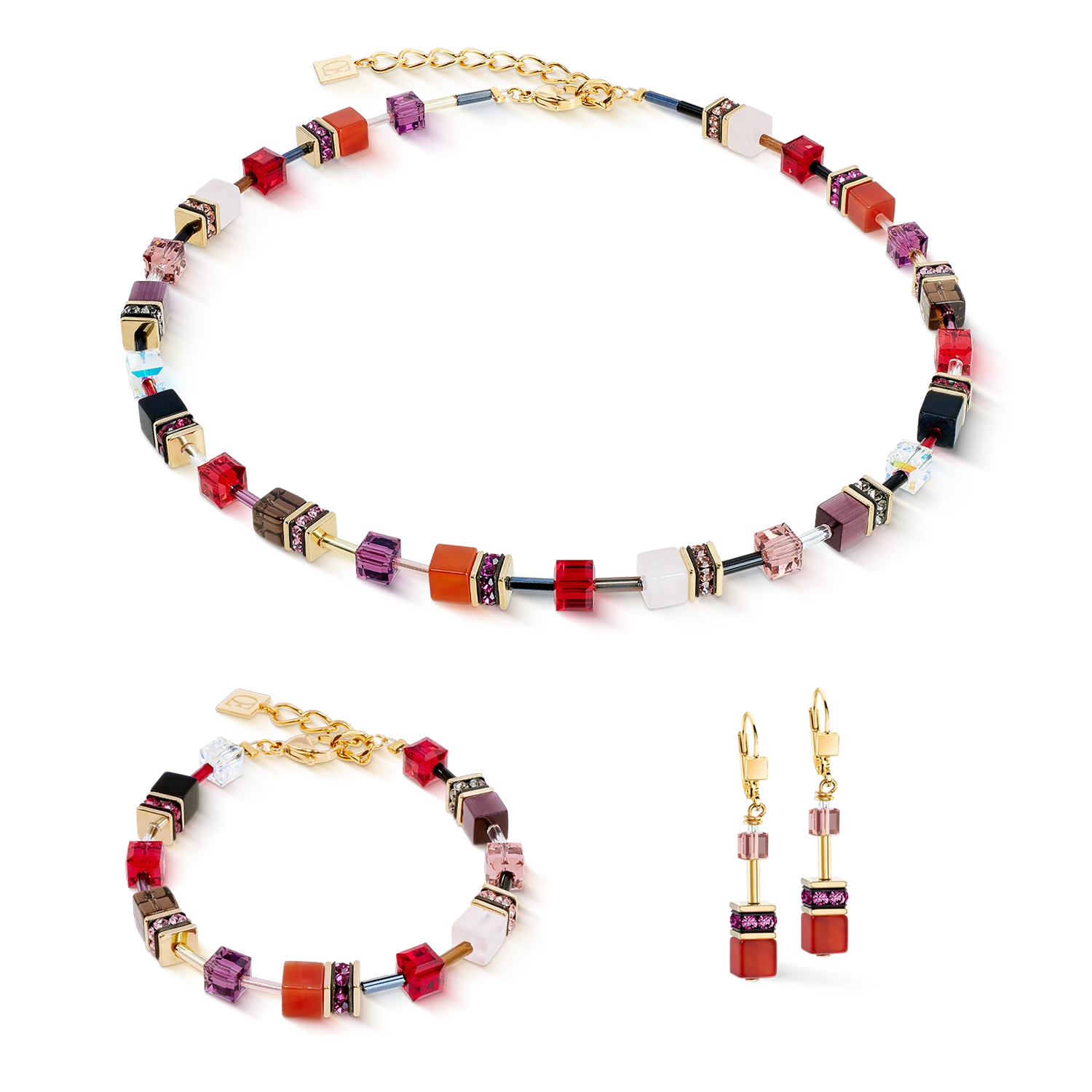Bracelet GeoCUBE® Iconic Precious Festive rouge - Image 3