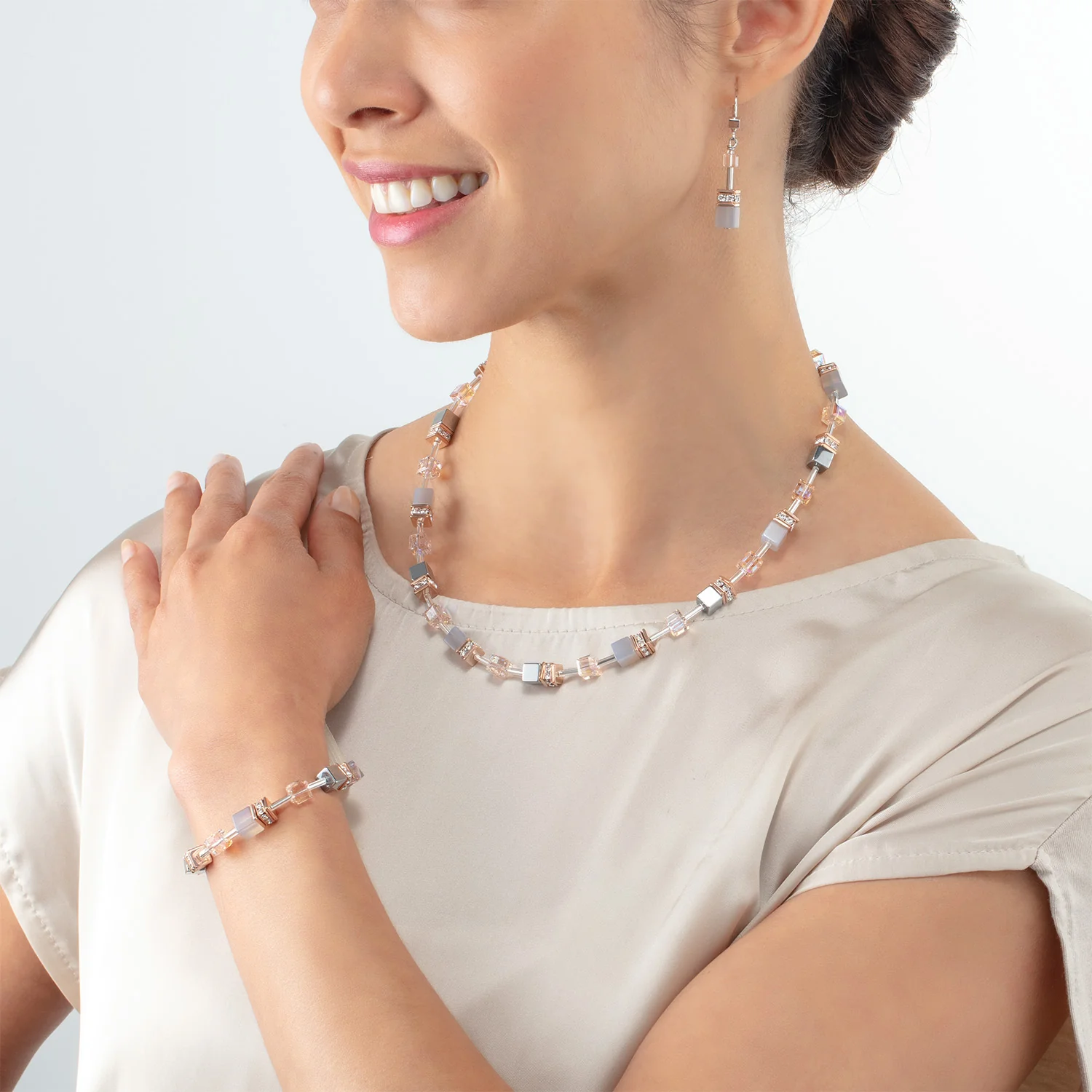 Bracelet GeoCUBE® Iconic Precious or rose-pêche - Image 3