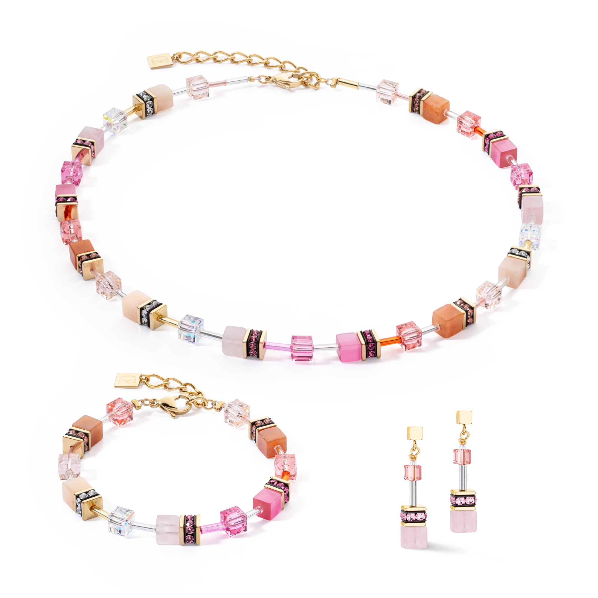 Bracelet GeoCUBE® Iconic Precious rose-orange - Image 3