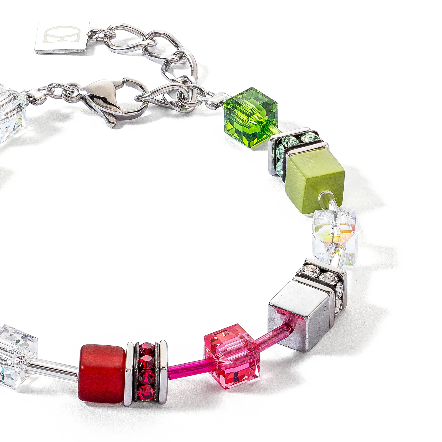 Bracelet GeoCUBE® Iconic rouge-vert - Image 2