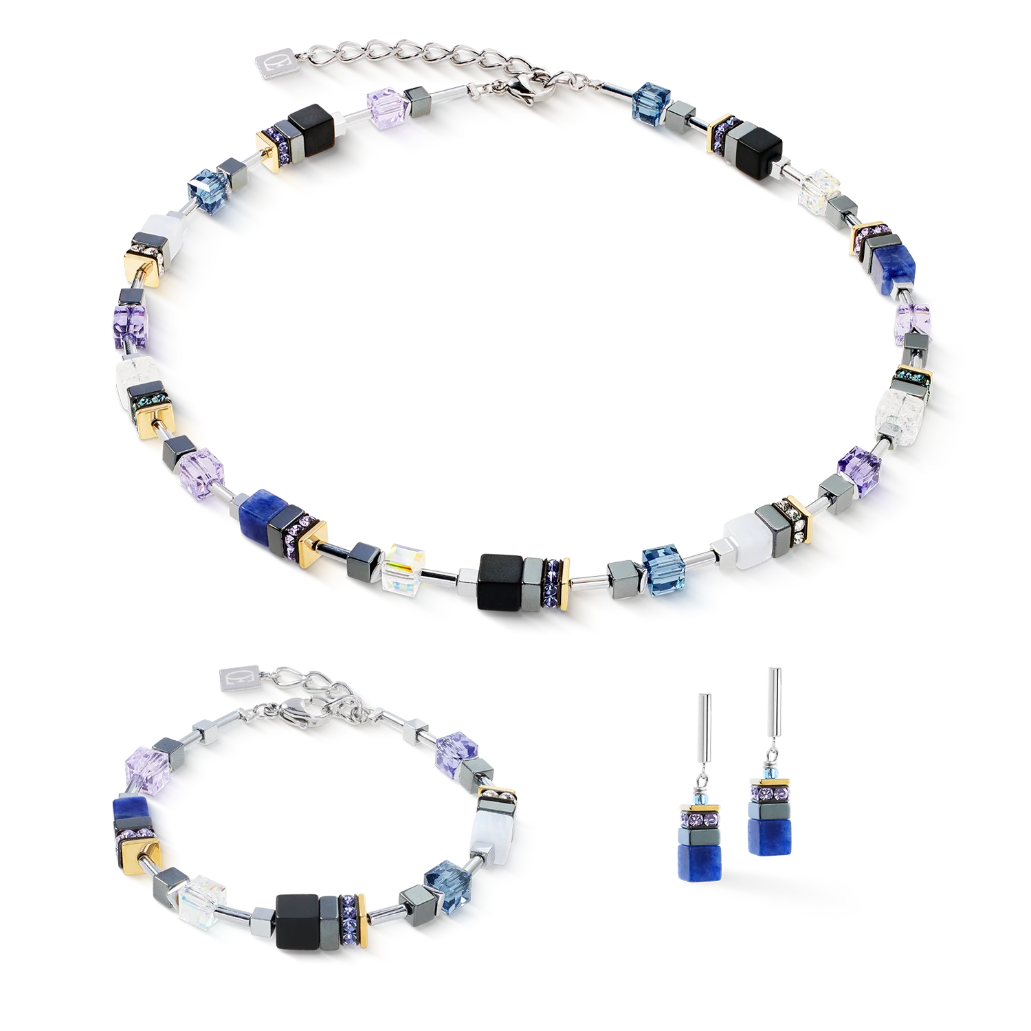 Bracelet GeoCUBE® Precious Motion Blue Moon Bicolor - Image 3