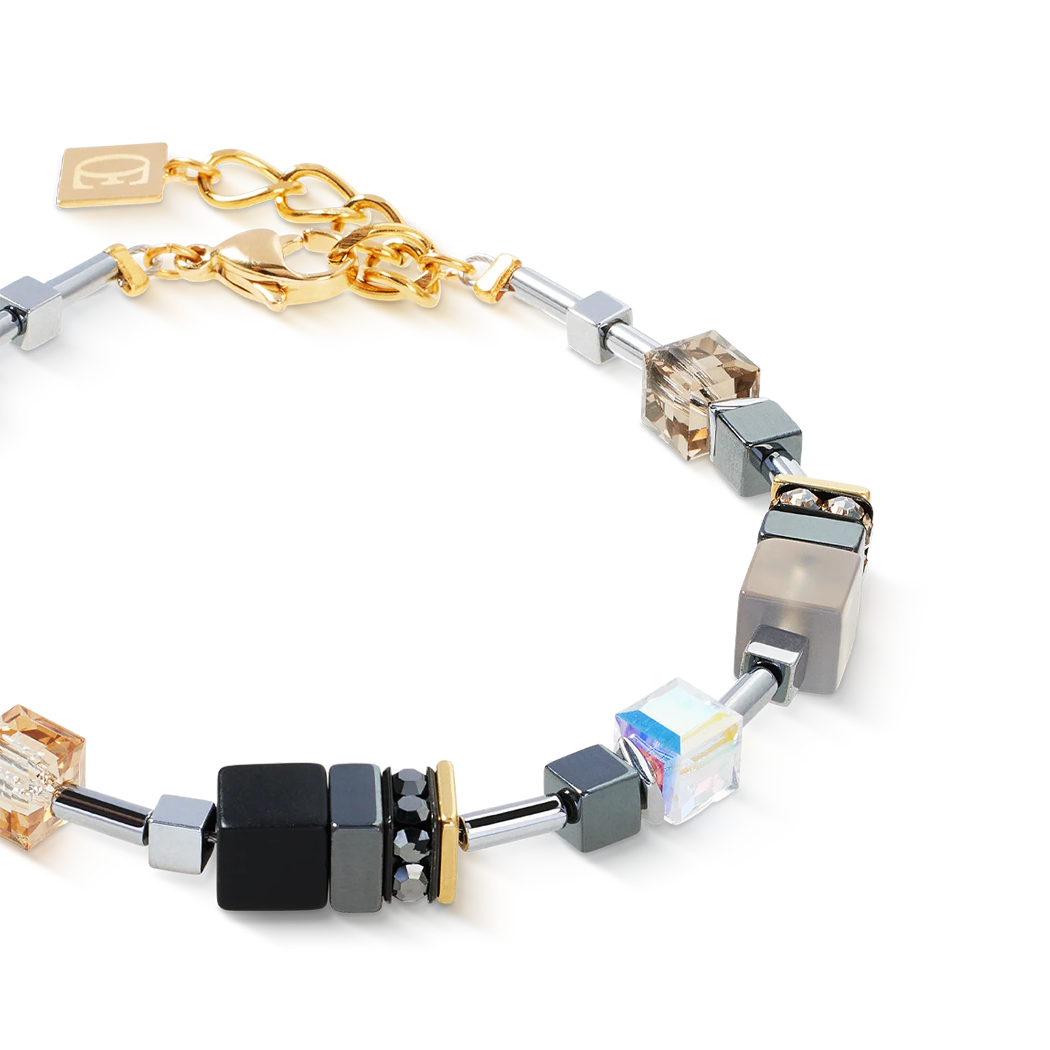 Bracelet GeoCUBE® Precious Motion Stone Whisper gold - Image 2