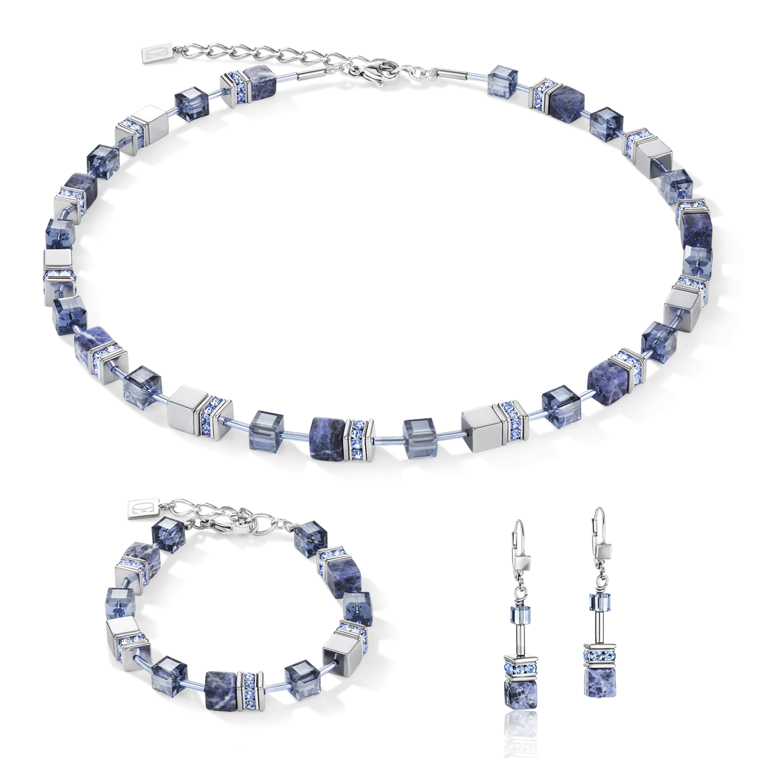 Bracelet GeoCUBE® sodalite & hématite bleu - Image 3