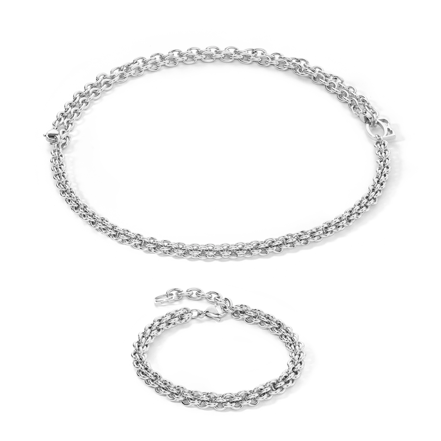 Bracelet Mesh Chain argent - Image 3