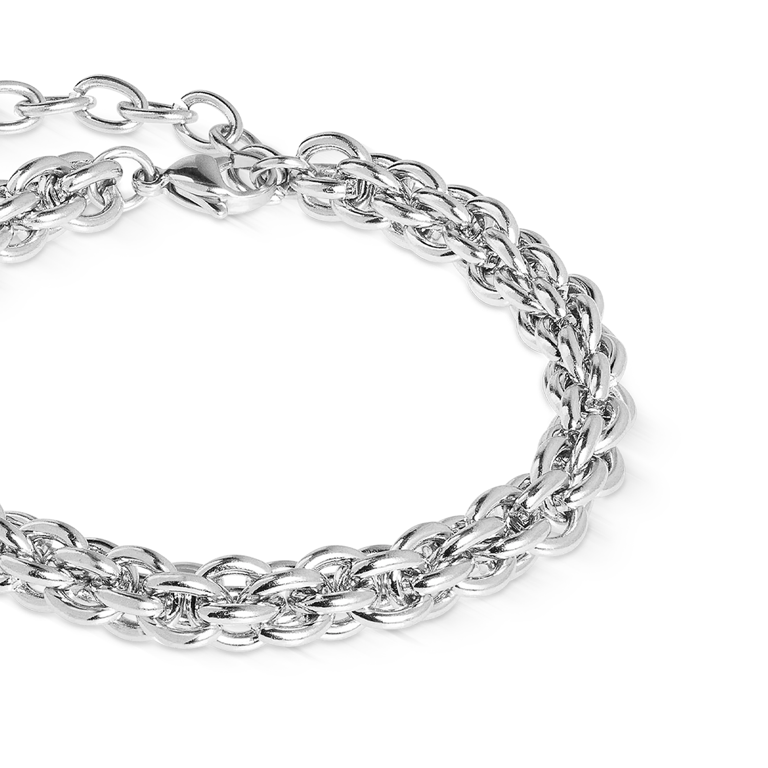 Bracelet Mesh Chain Classic argent - Image 2