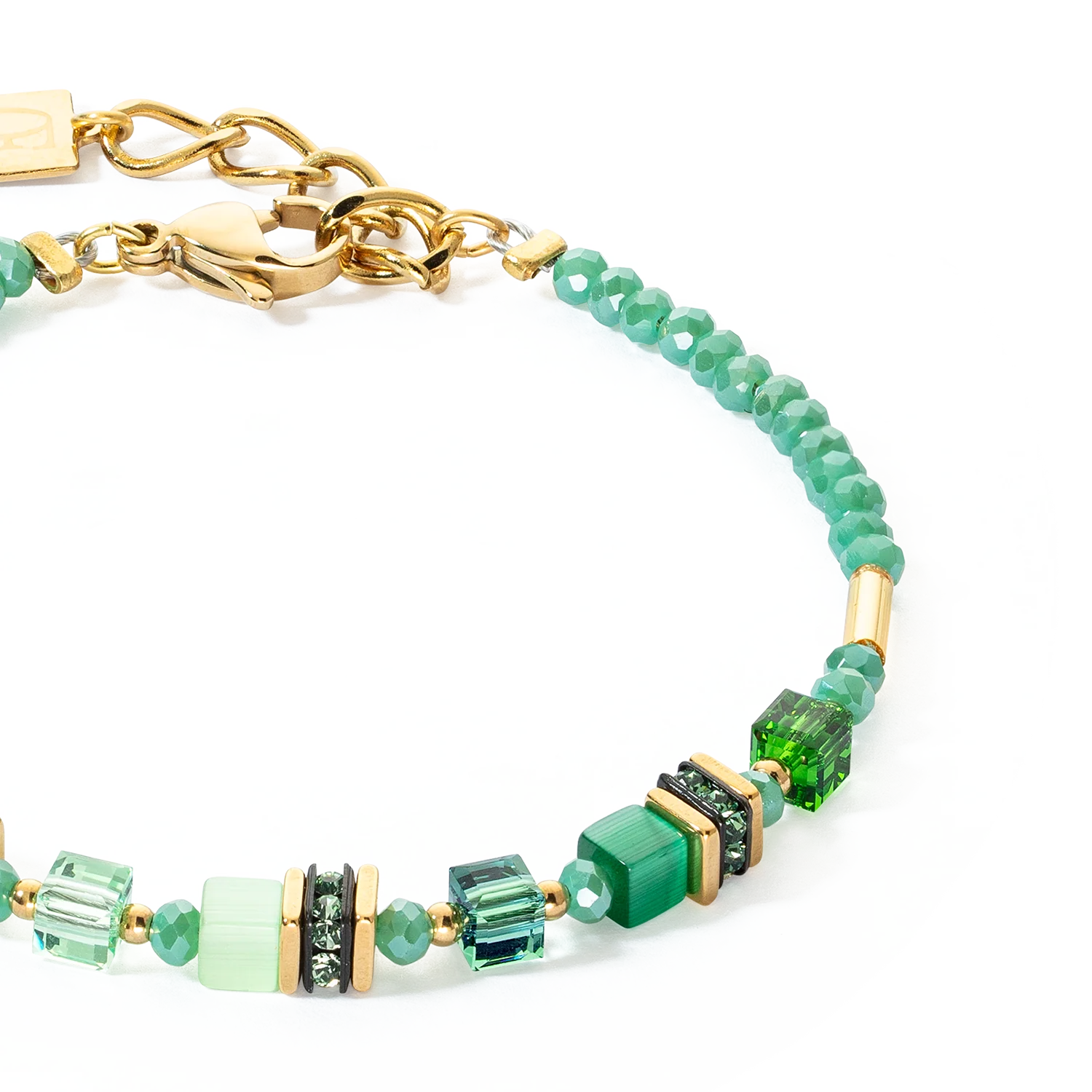 Bracelet Mini Cubes vert - Image 2