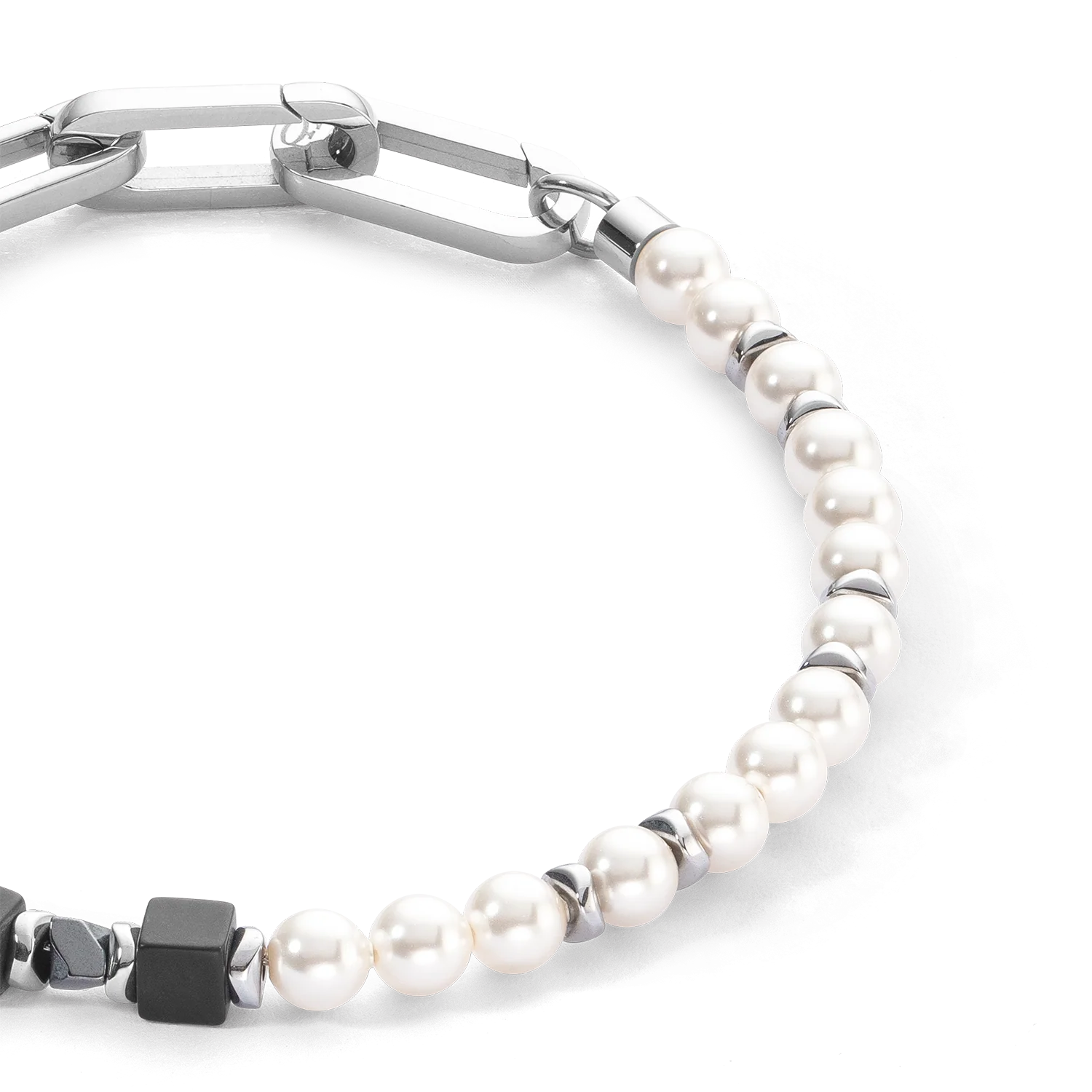 Bracelet Precious Fusion Pearls noir - Image 2
