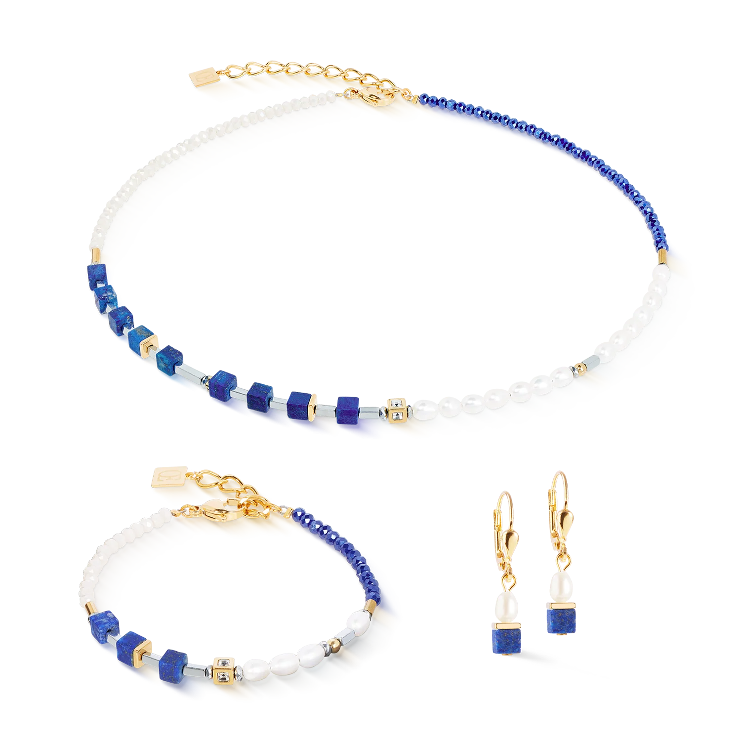 Bracelet Princess Fusion Pearls Lapis-lazuli - Image 3