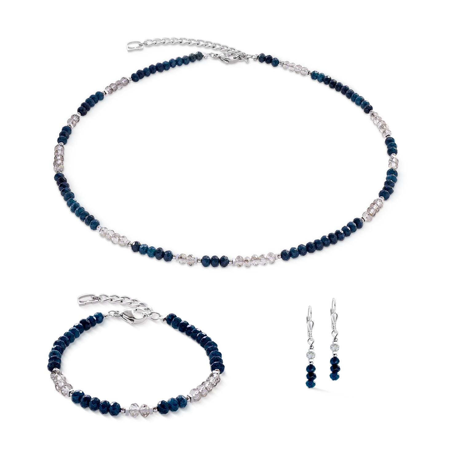 Bracelet Rhythm Jade Navy argent - Image 3