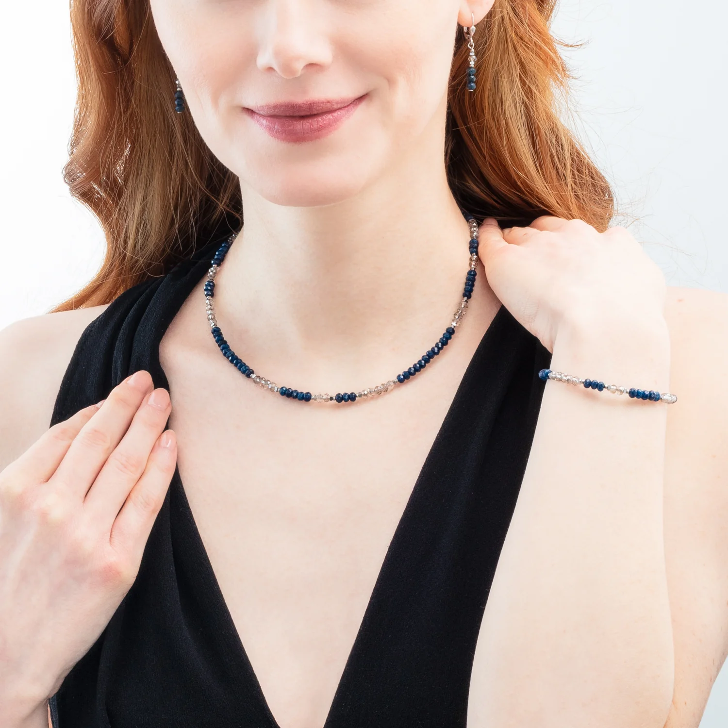 Bracelet Rhythm Jade Navy argent - Image 4