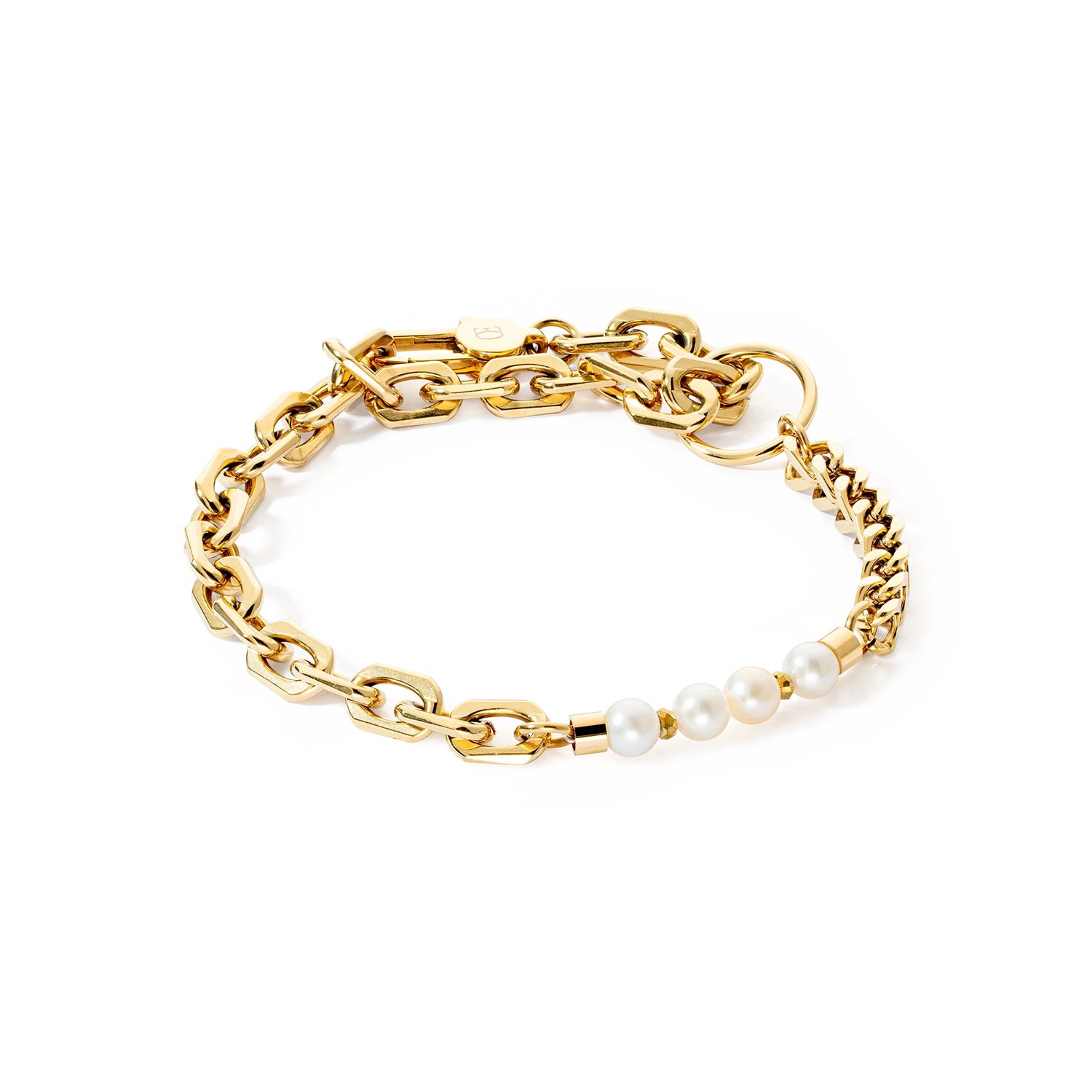 Bracelet Shape Shifter Perles d'eau douce or