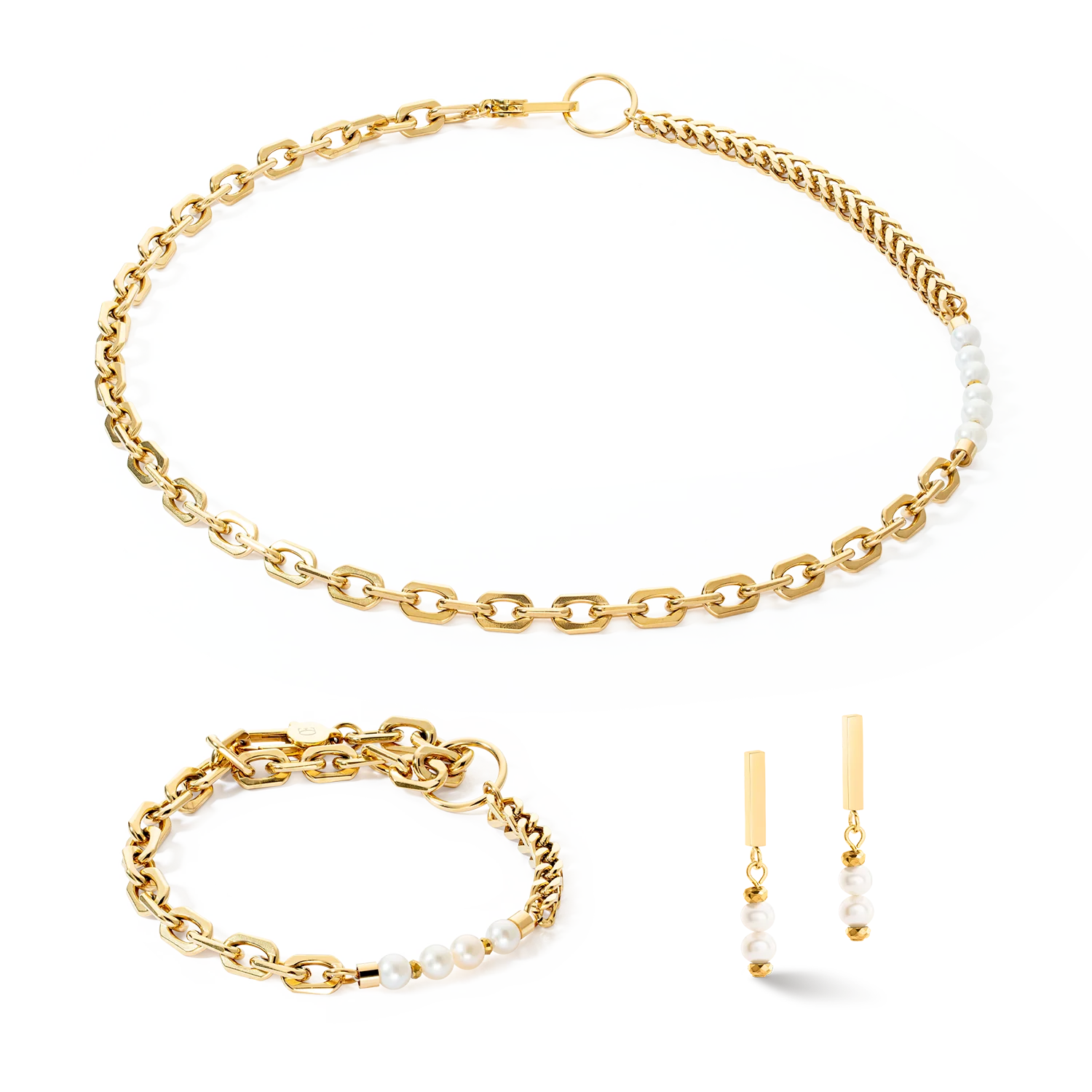 Bracelet Shape Shifter Perles d'eau douce or - Image 3