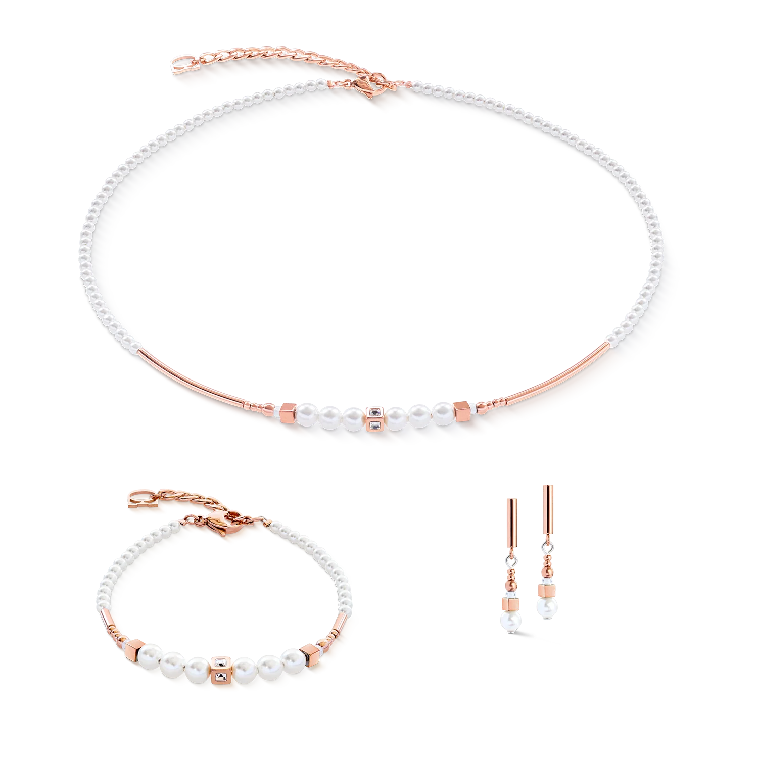 Bracelet Shimmering Princess Pearls or rose-blanc - Image 3