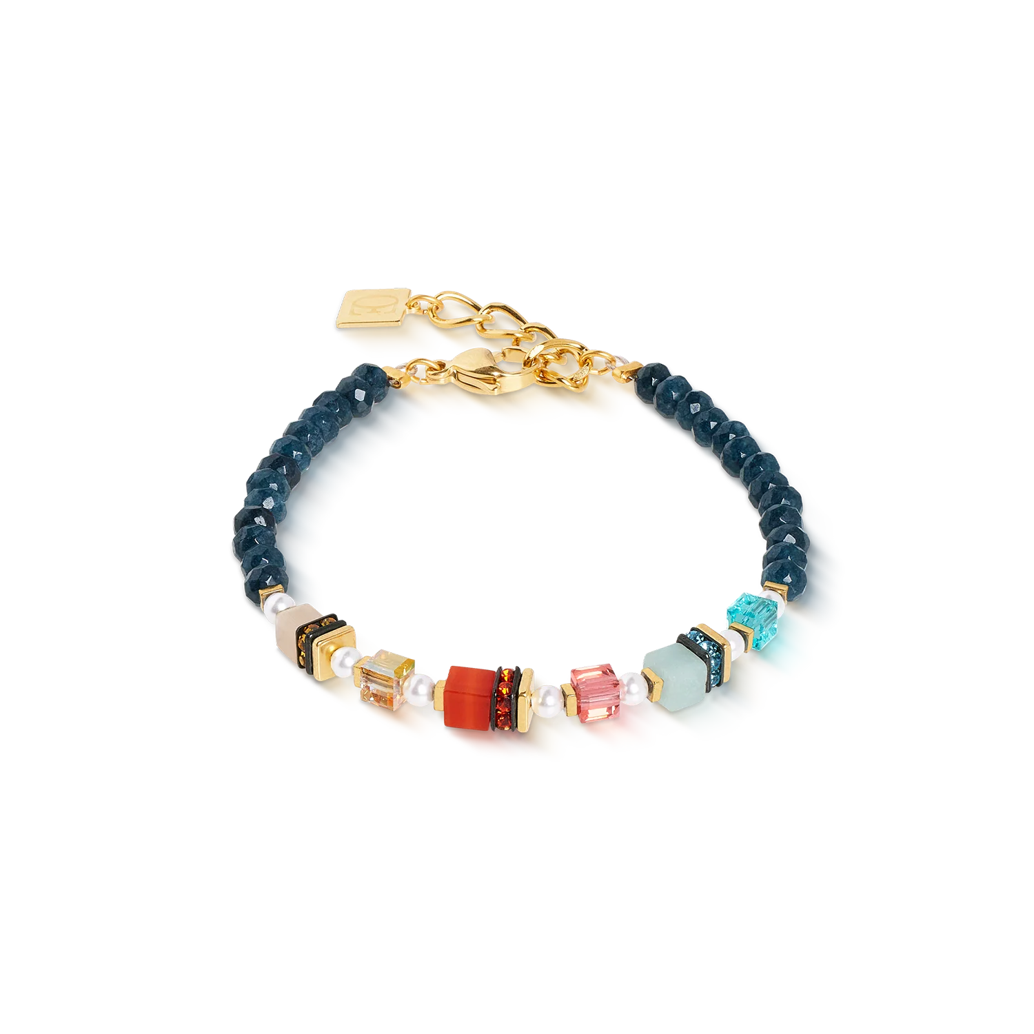 Bracelet Sparkling Princess Spikes or-multicolore