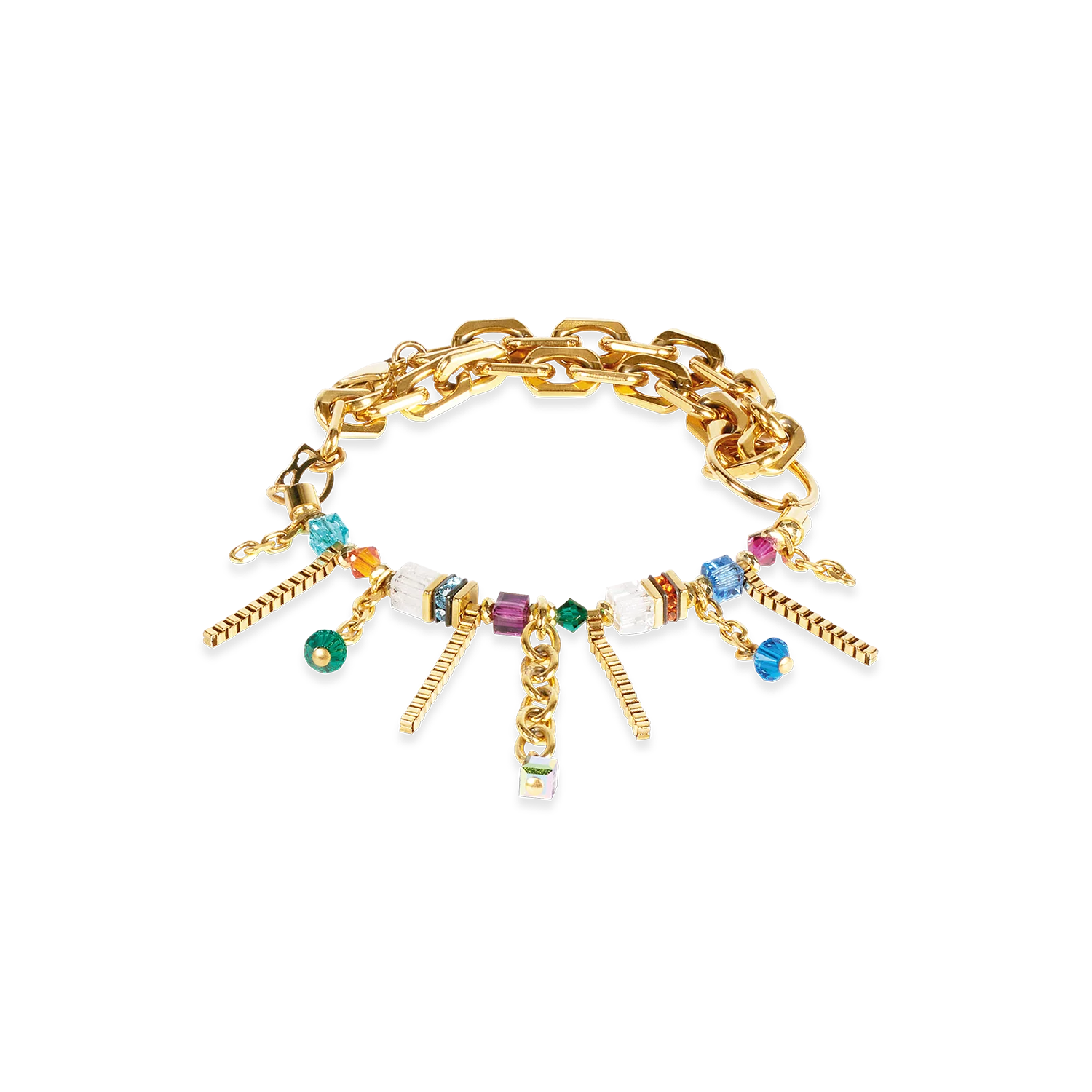 Bracelet Sunray Cube Couture or-multicolore