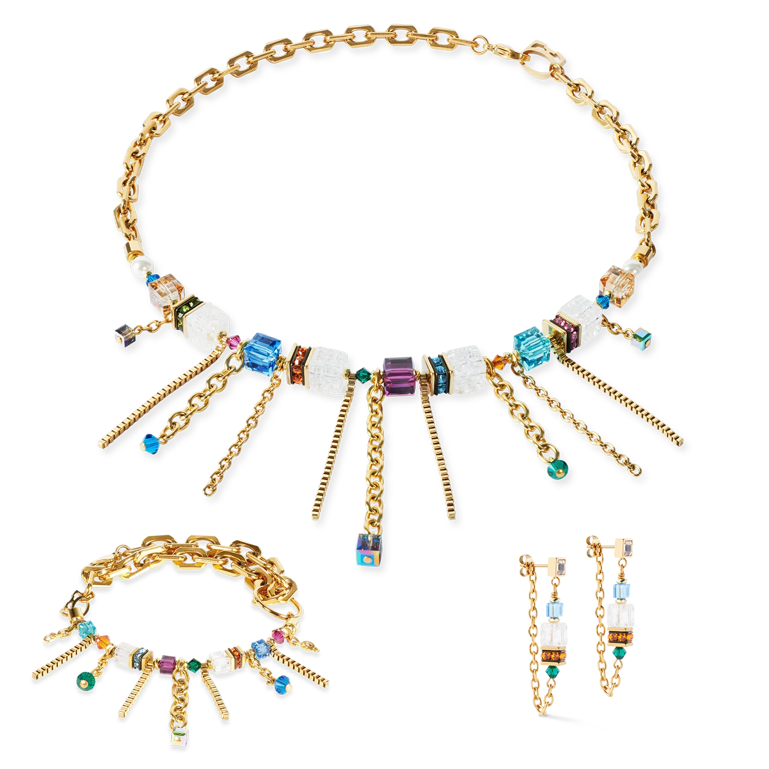 Bracelet Sunray Cube Couture or-multicolore - Image 3