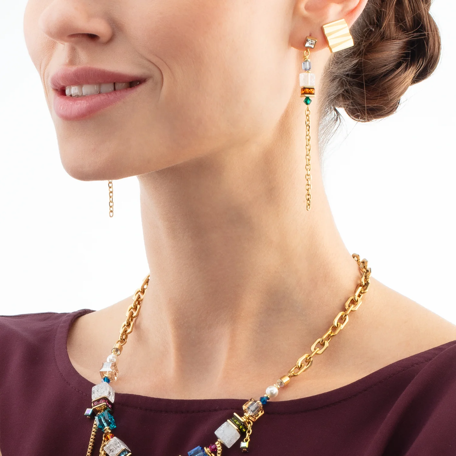 Clips d'oreilles Square Wave Gold - Image 4