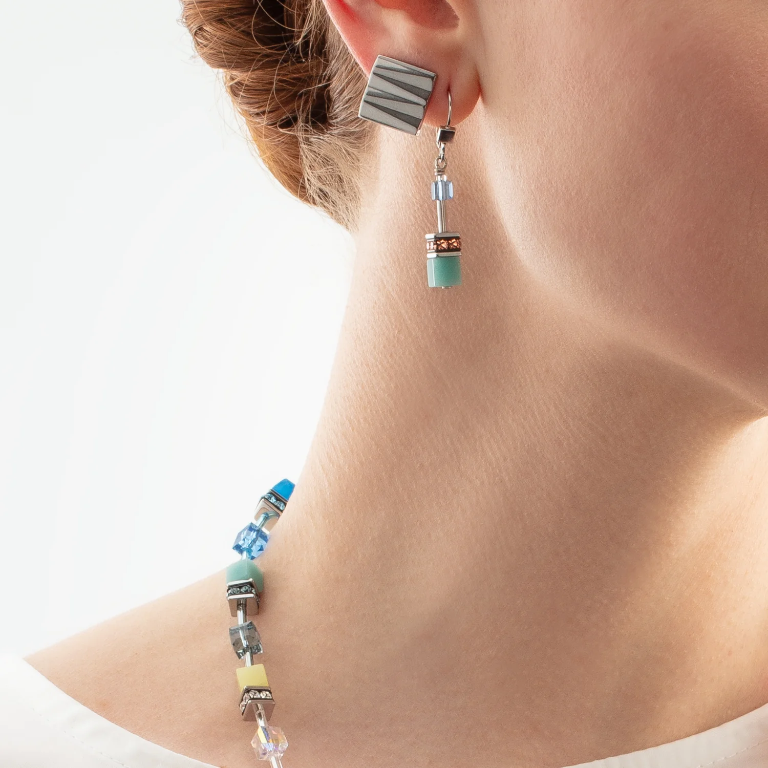 Clips d'oreilles Square Wave Silber - Image 4