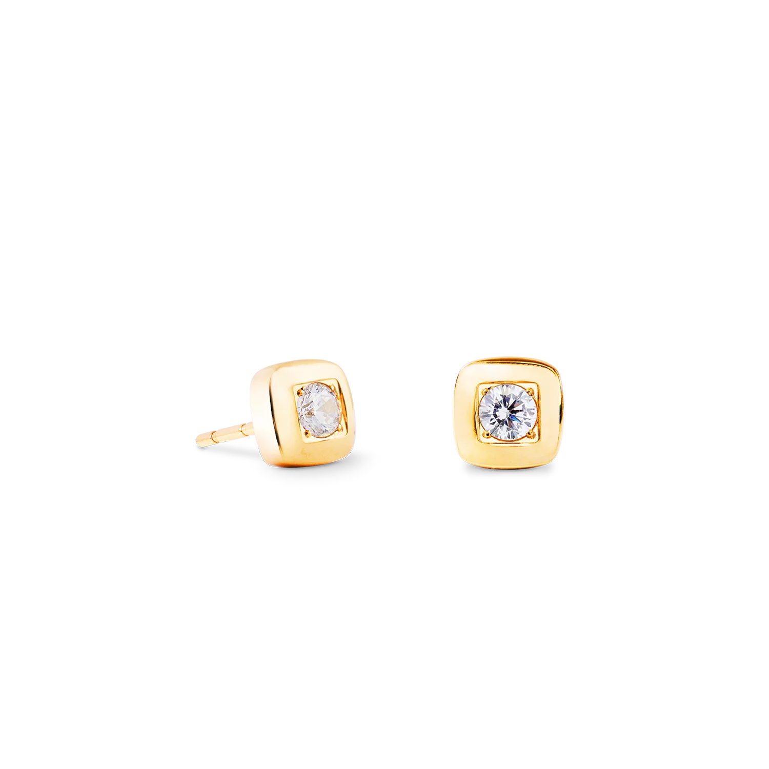 Clous d'oreilles Small Soft Cube Glow or - Image 2