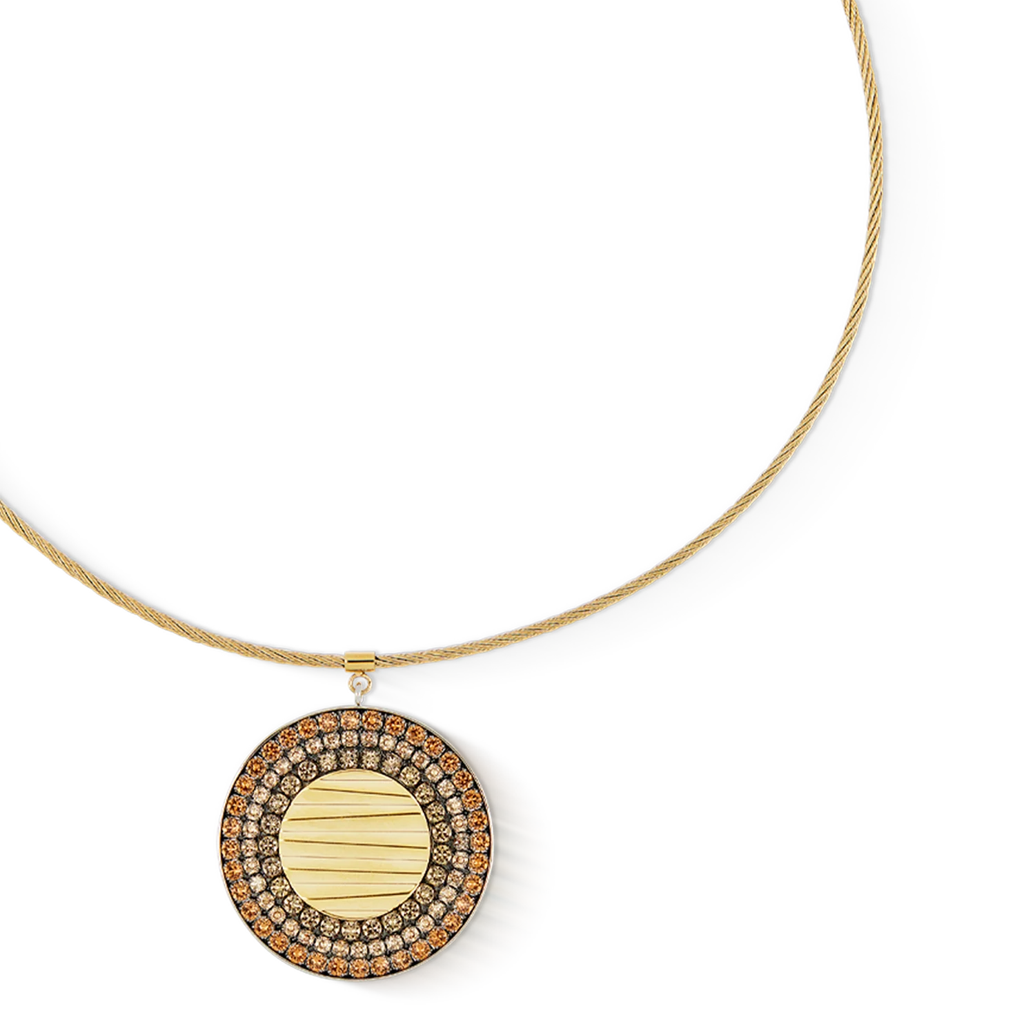 Collier Amulette Glam Waves or-beige - Image 2