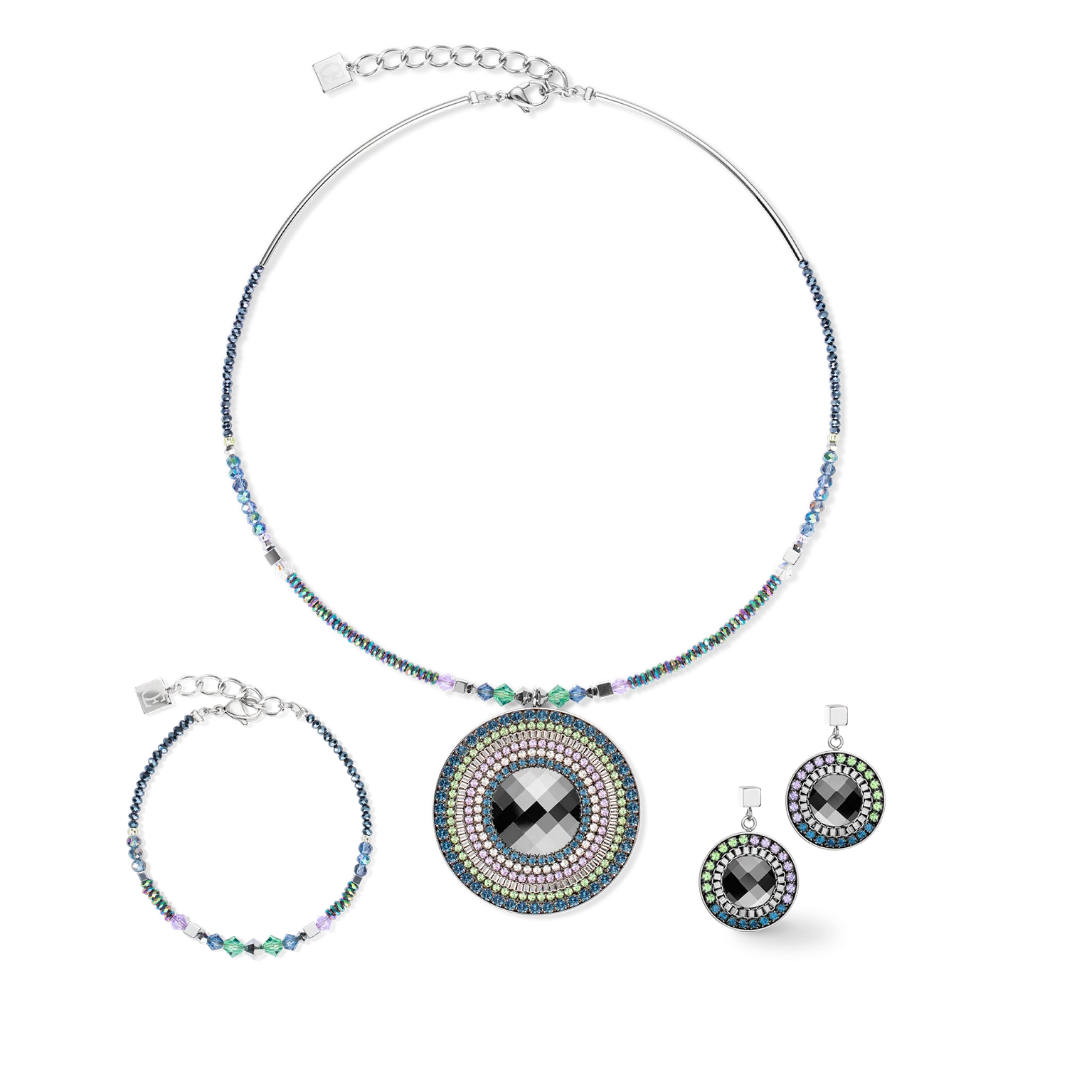 Collier Amulette Statement vert foncé - Image 3