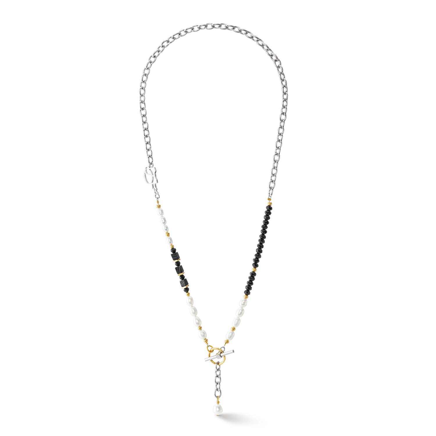 Collier Art Déco Elegance bicolore