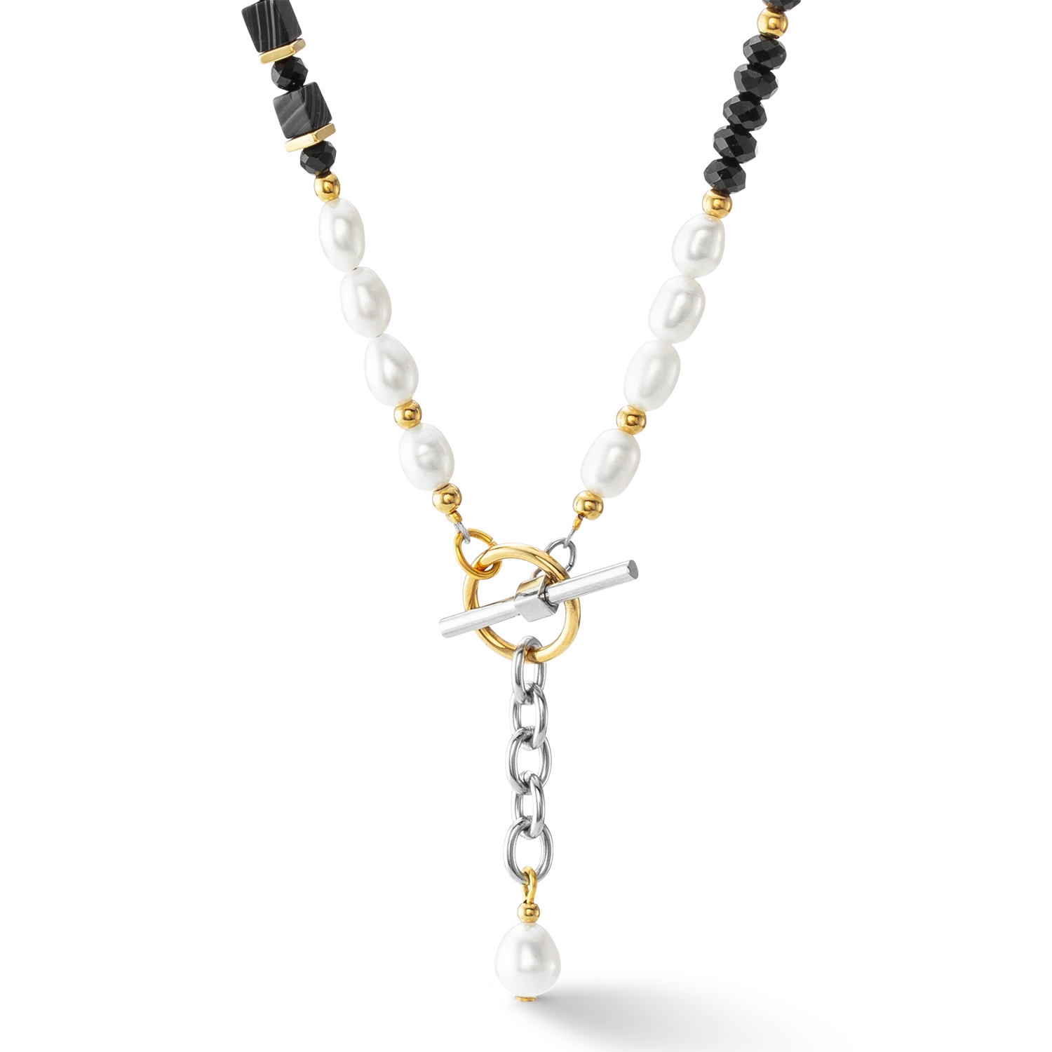 Collier Art Déco Elegance bicolore - Image 2