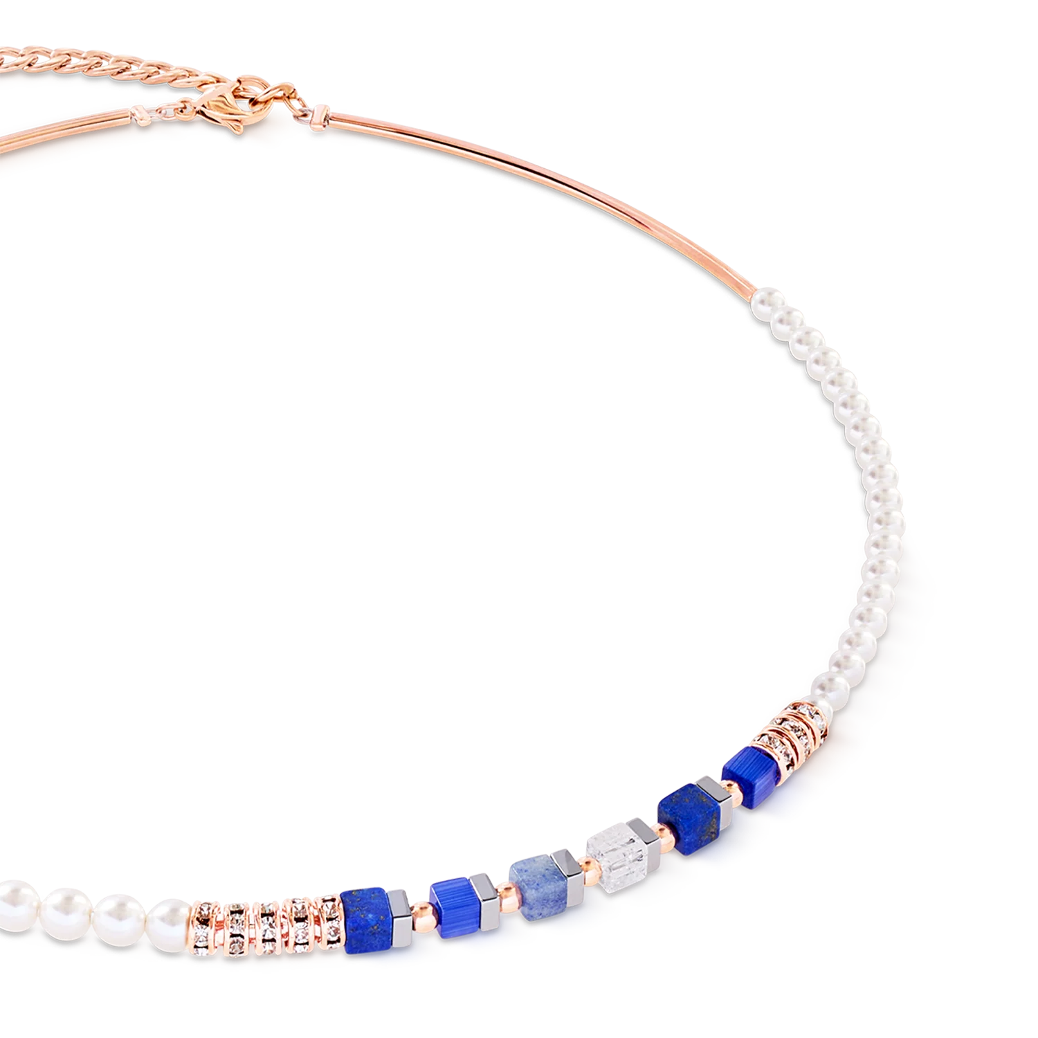 Collier Bracelet Precious Fusion Offset or rose-bleu - Image 2