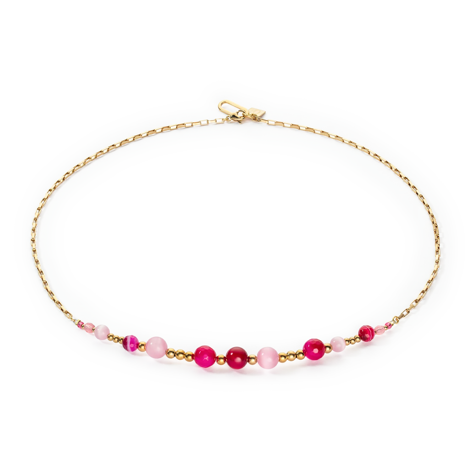 Collier Candy Spheres pink