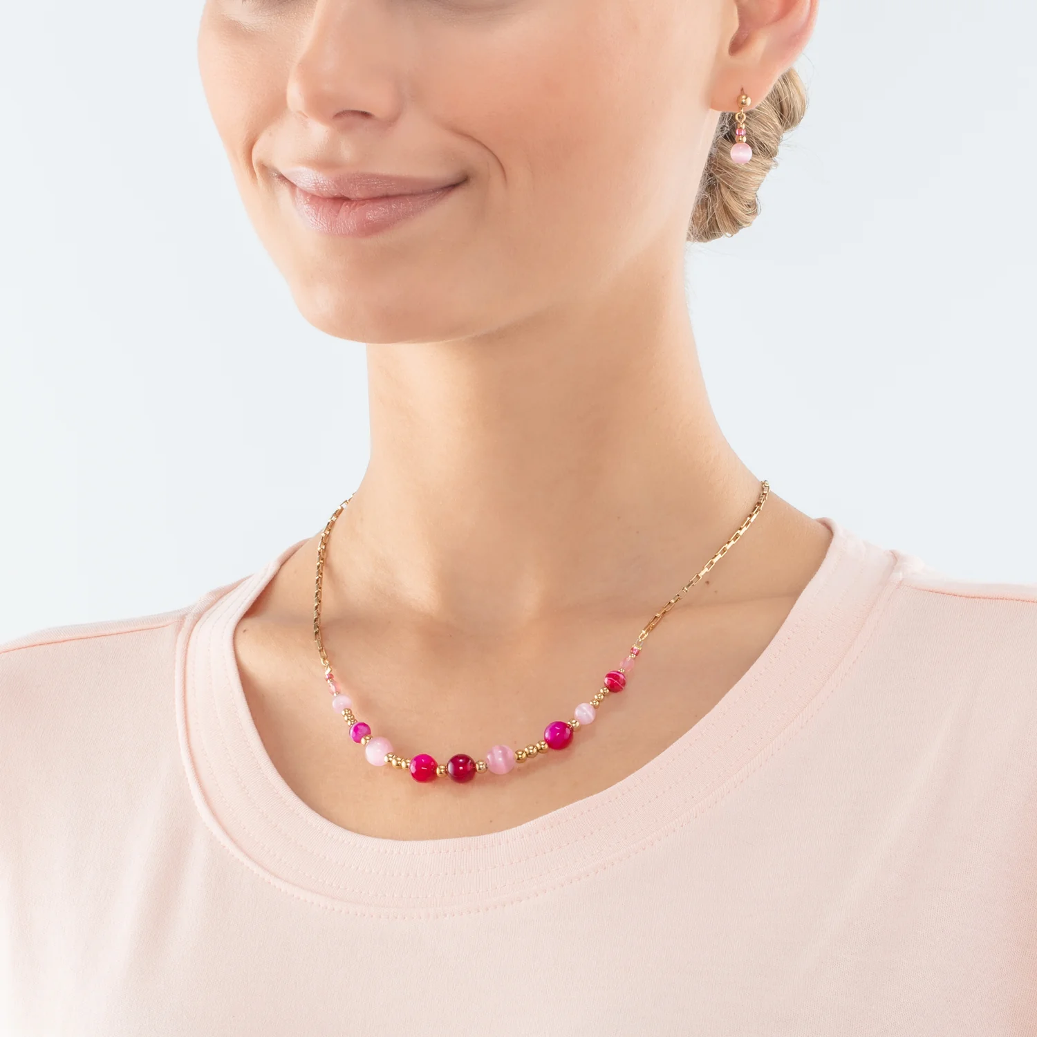 Collier Candy Spheres pink - Image 4