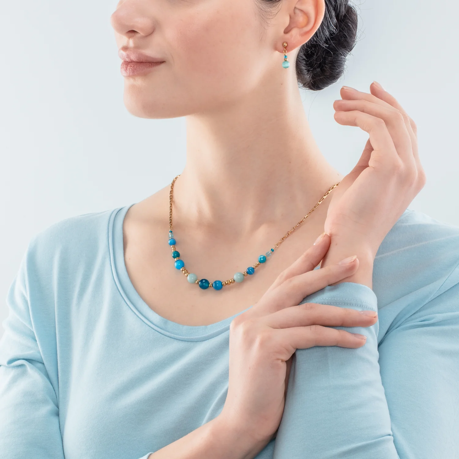 Collier Candy Spheres turquoise - Image 4