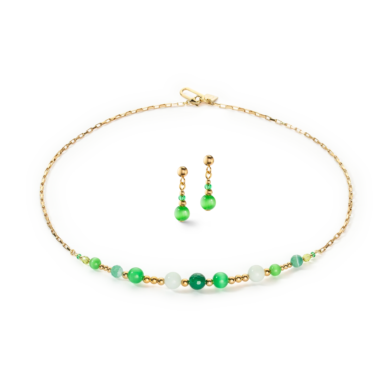 Collier Candy Spheres vert - Image 3