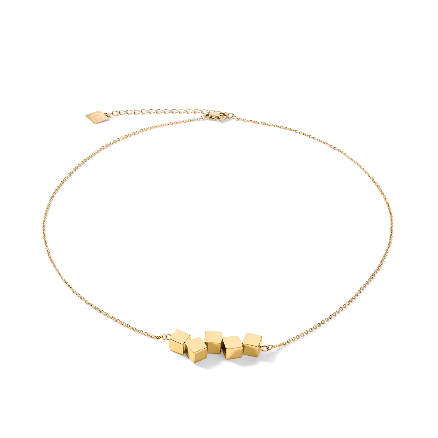 Collier Dancing GeoCUBE® acier or
