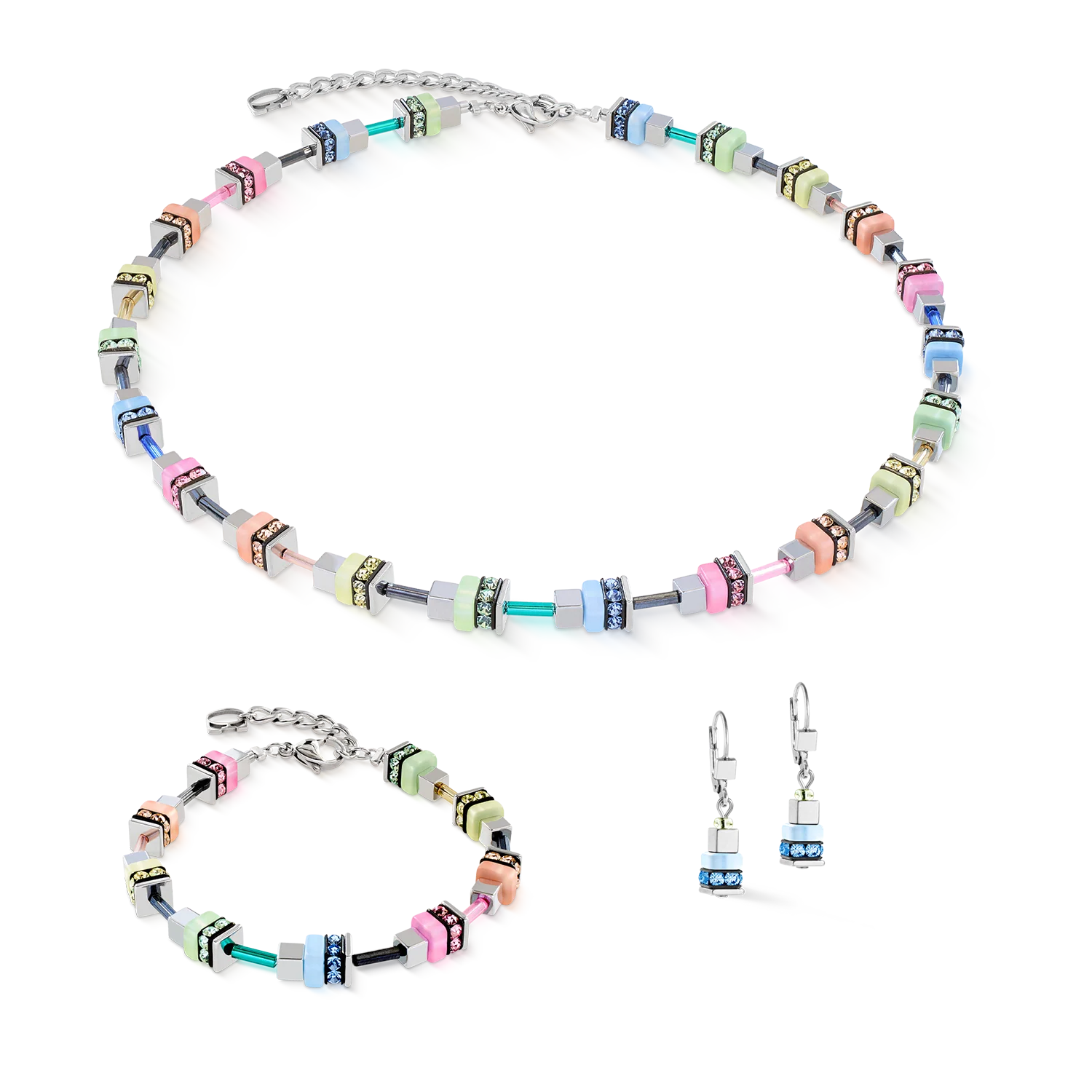 Collier Fresh Sorbet Cube multicolore - Image 3