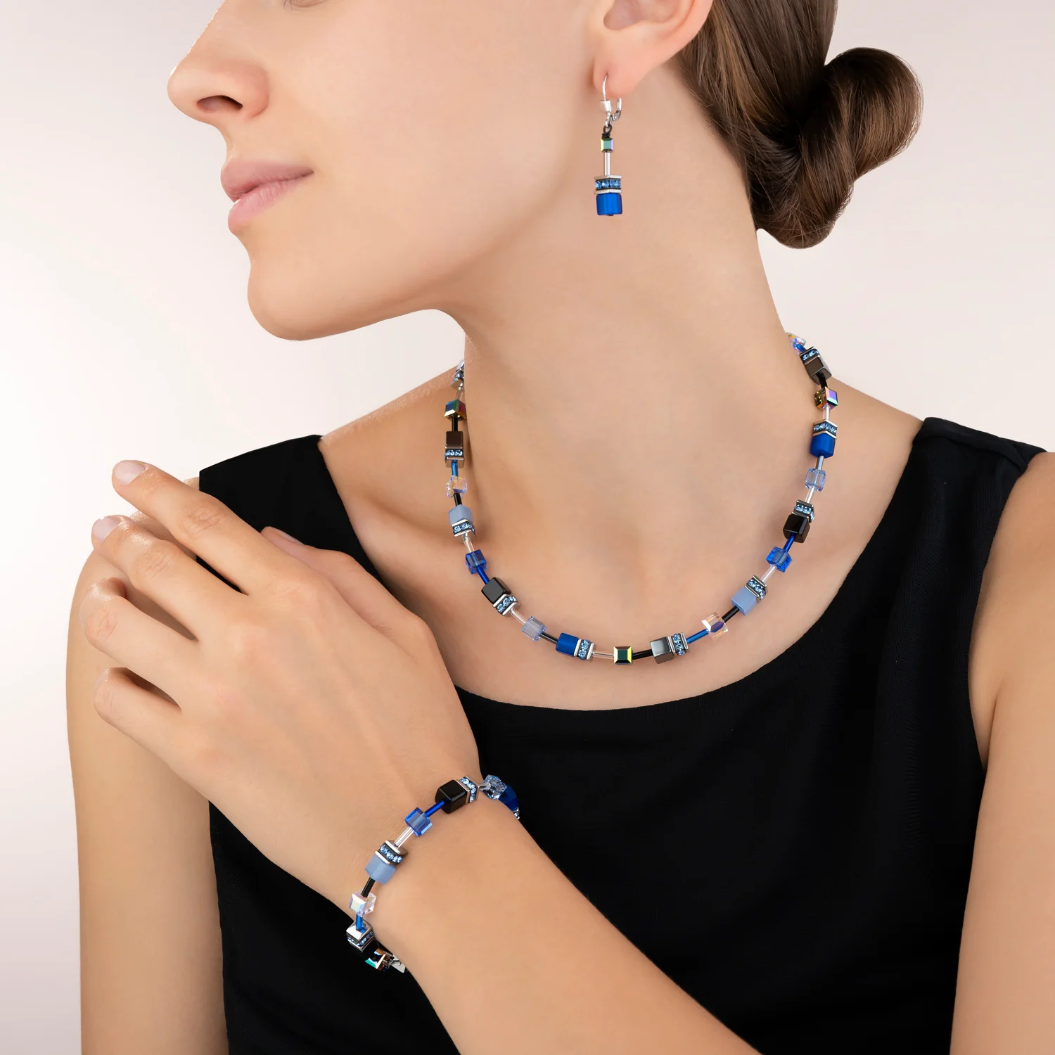 Collier GeoCUBE® bleu cobalte - Image 4