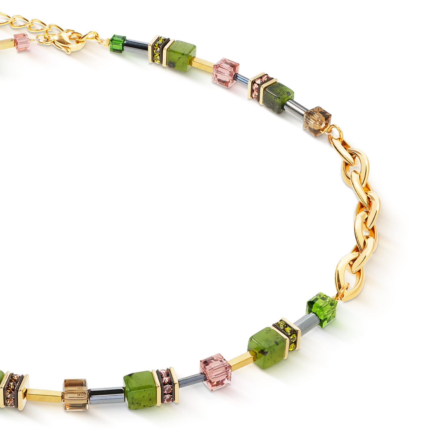 Collier GeoCUBE® Chunky Chain or-vert - Image 2