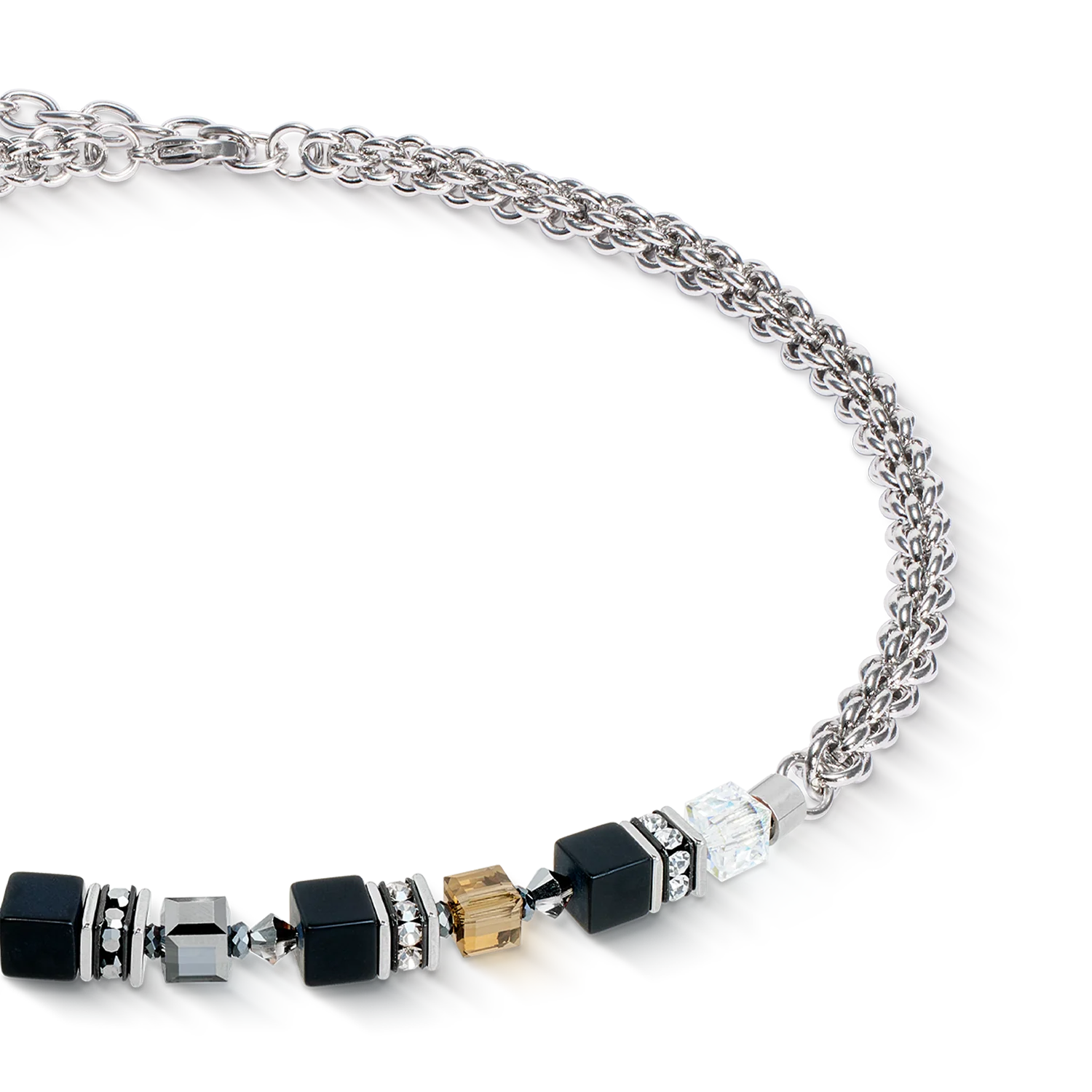 Collier GeoCUBE® Fusion hiver argent-noir - Image 2