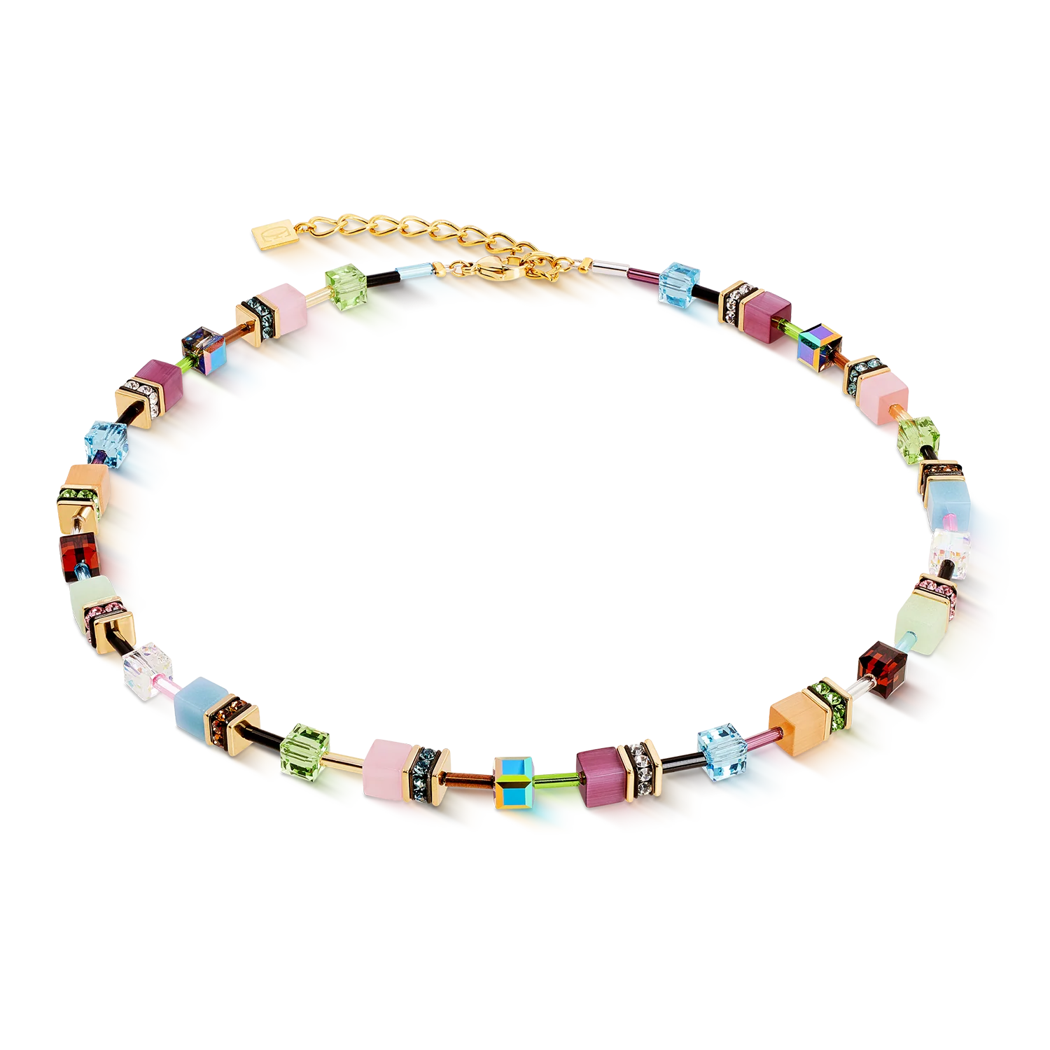 Collier GeoCUBE® Iconic Art Nouveau or