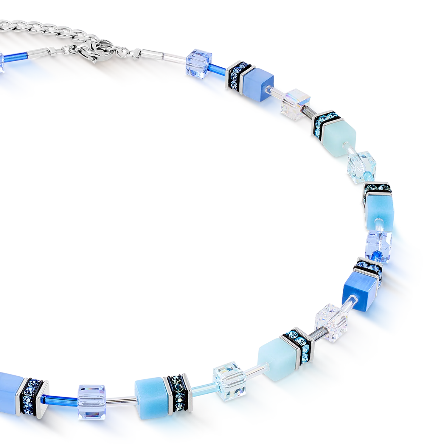 Collier GeoCUBE® Iconic bleu aqua - Image 2