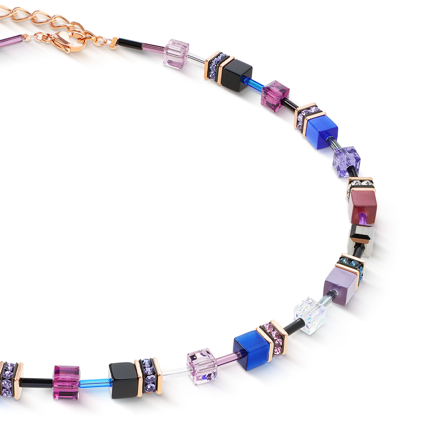 Collier GeoCUBE® Iconic Blue Moon or rose - Image 2