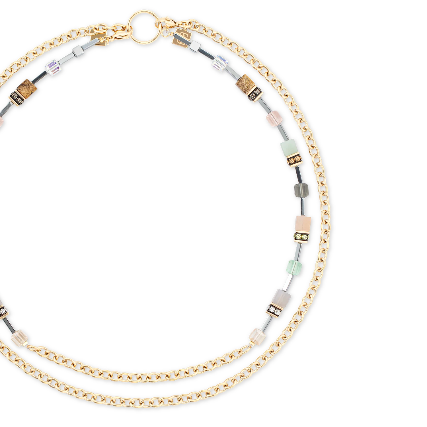 Collier GeoCUBE® Iconic Boho or-multicolore - Image 2