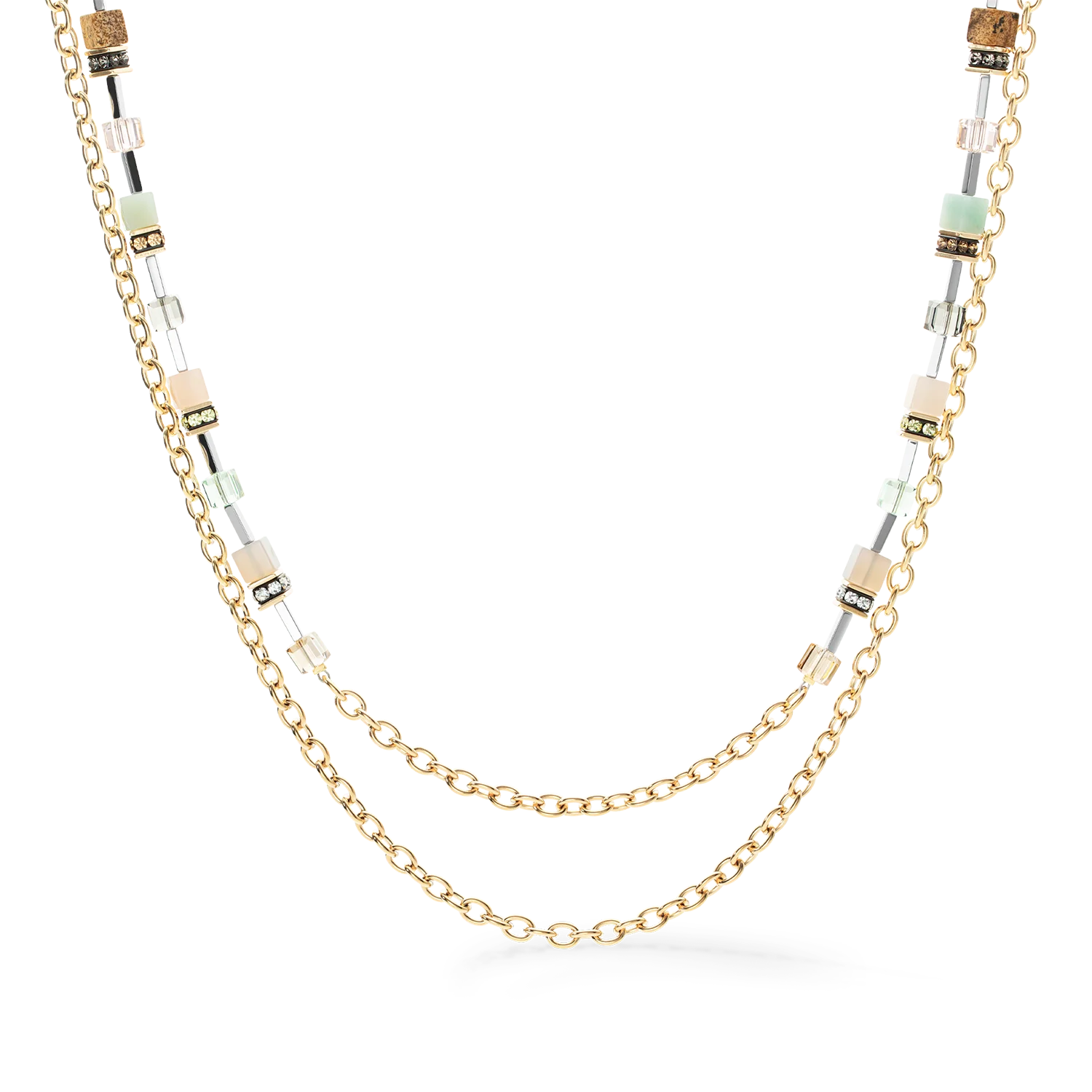 Collier GeoCUBE® Iconic Boho or-multicolore - Image 4