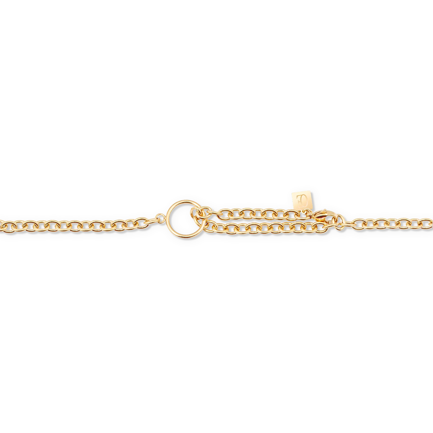 Collier GeoCUBE® Iconic Chain or-magenta - Image 5