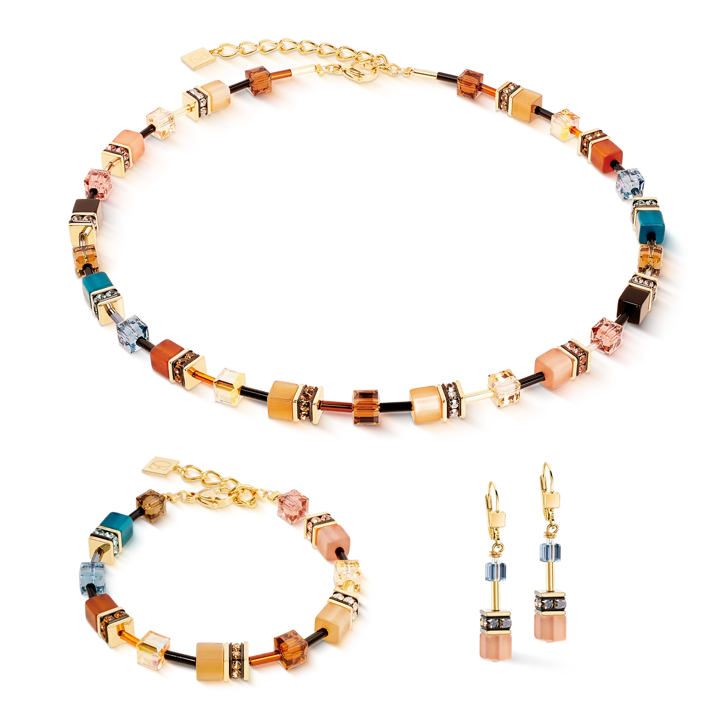 Collier GeoCUBE® Iconic Earth Mirage or - Image 3