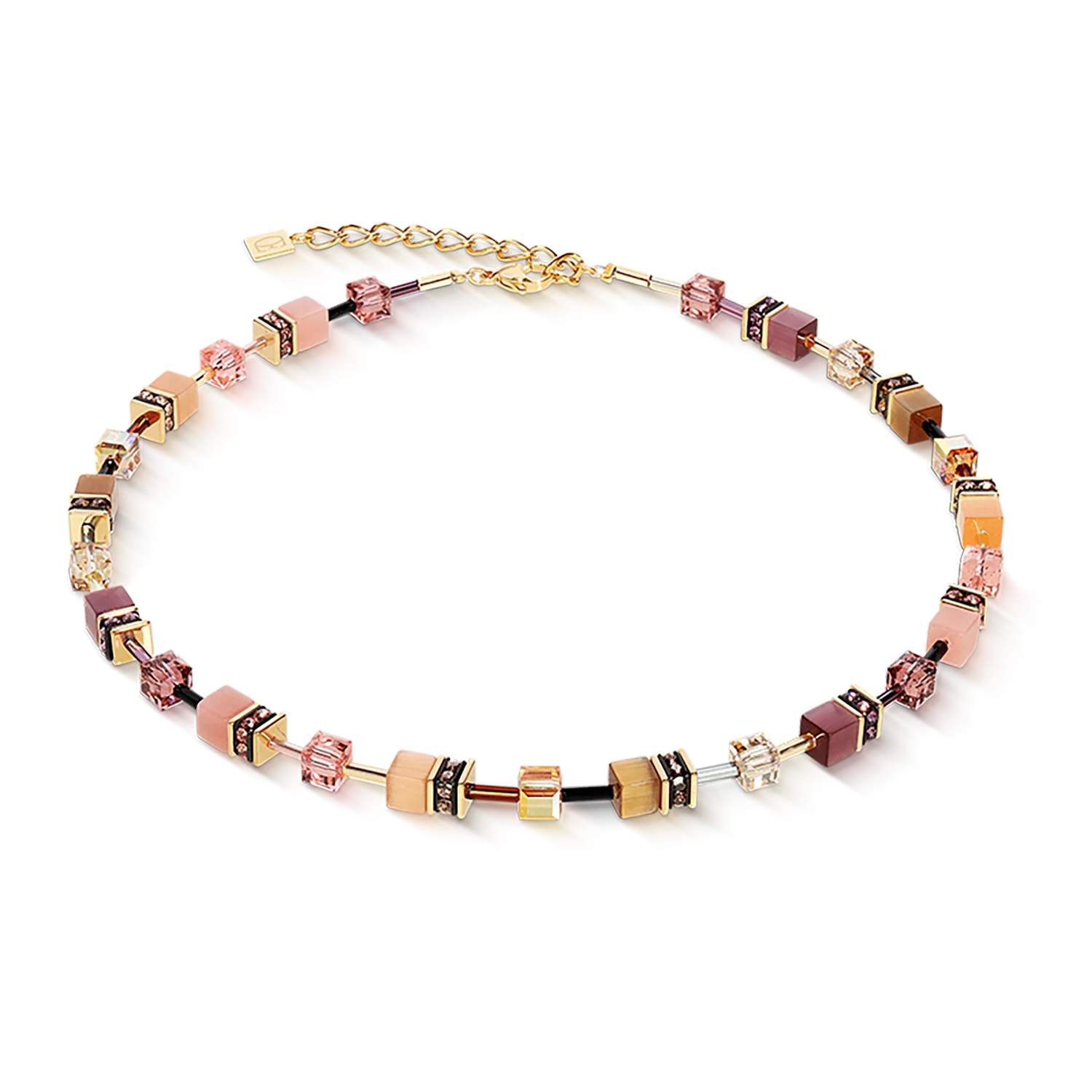 Collier GeoCUBE® Iconic golden Blush