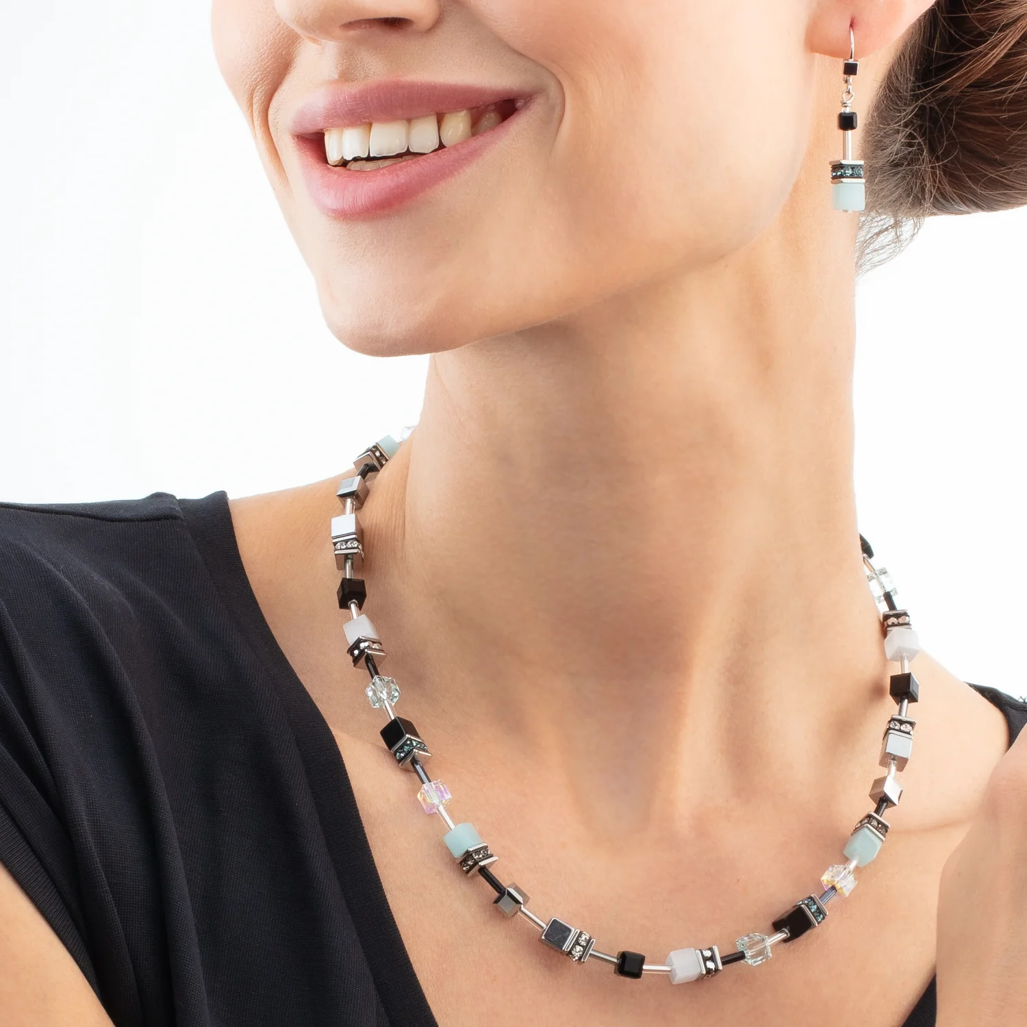 Collier GeoCUBE® Iconic Ice Serenity argent - Image 4