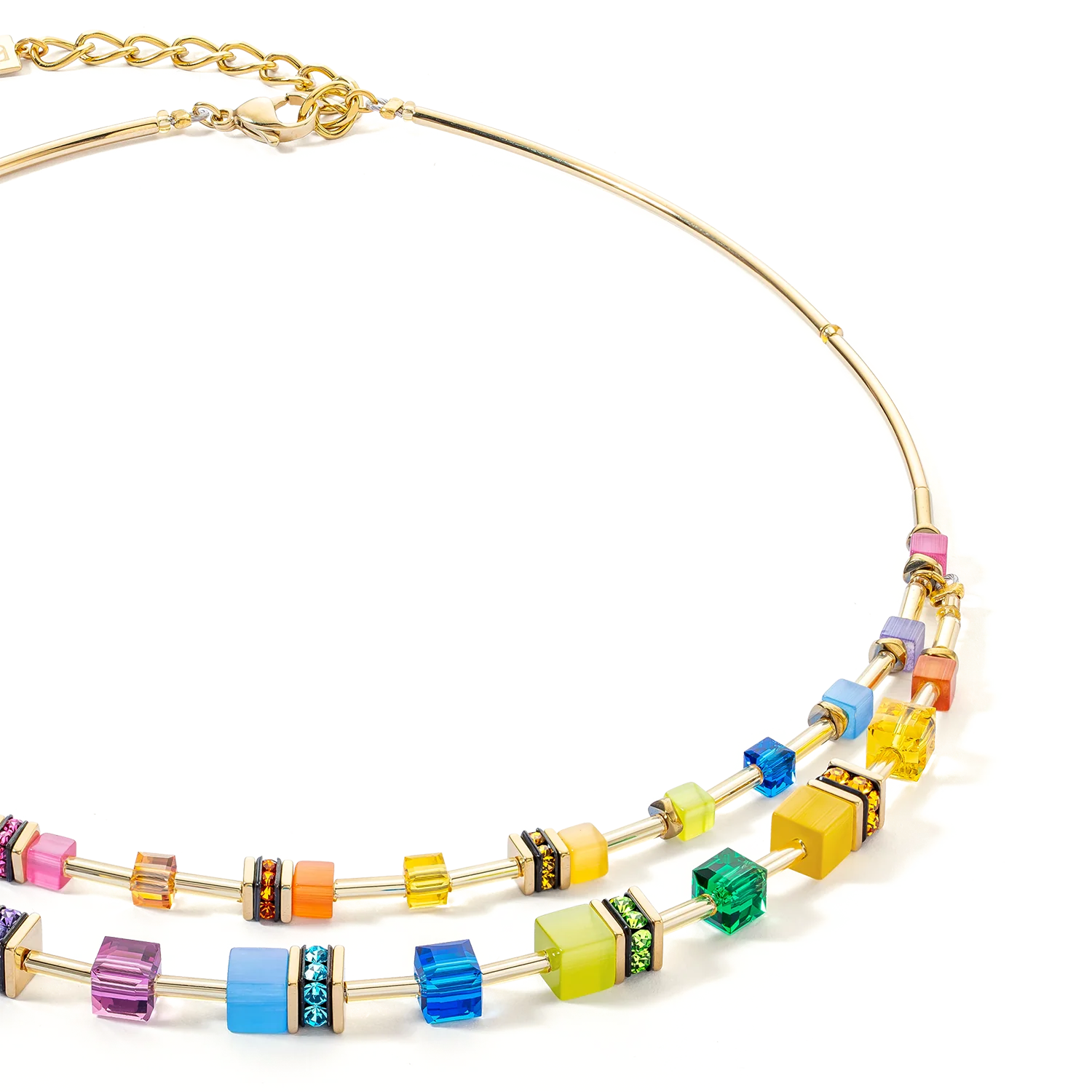 Collier GeoCUBE® Iconic Layer or-rainbow - Image 2