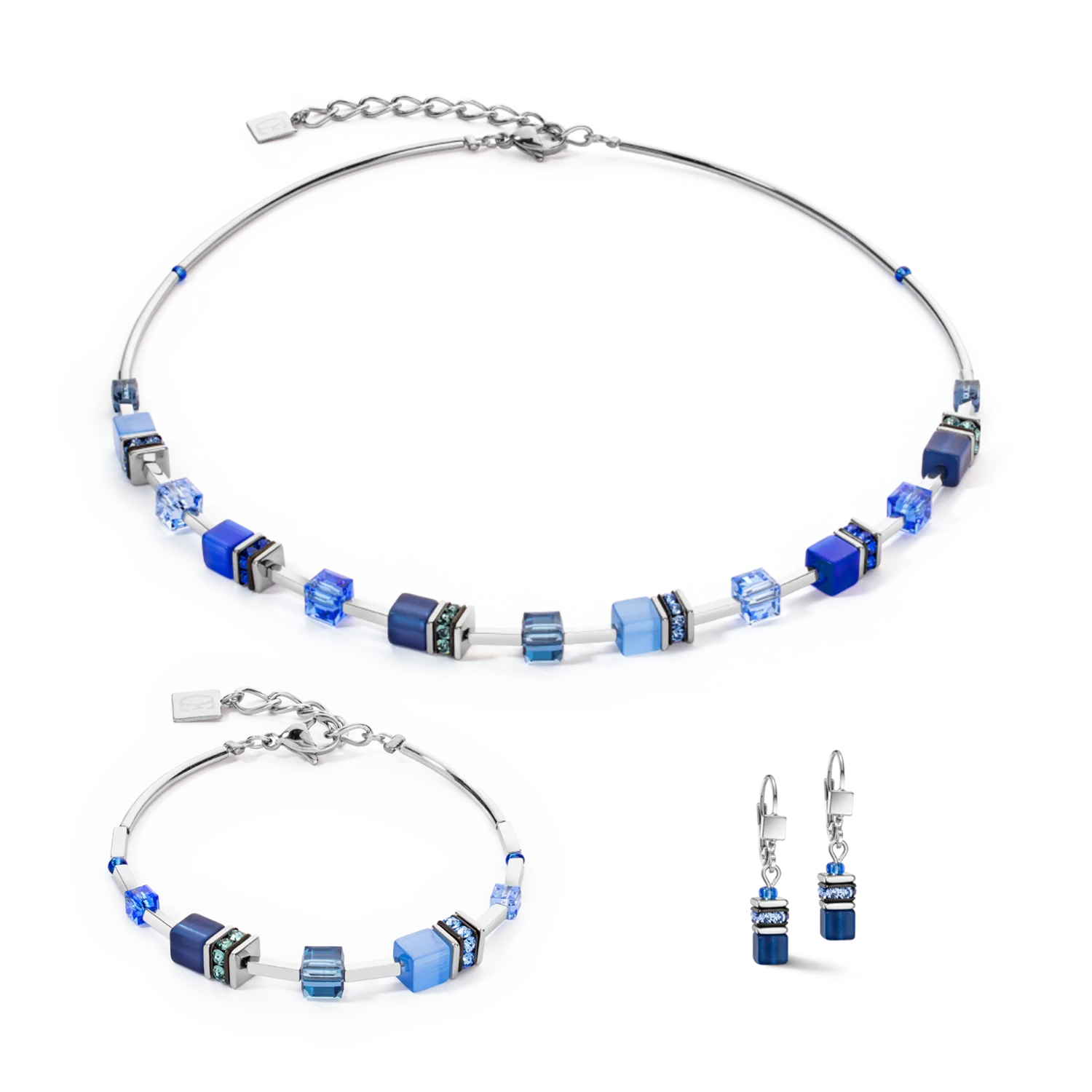 Collier GeoCUBE® Iconic Lite Bleu - Image 3