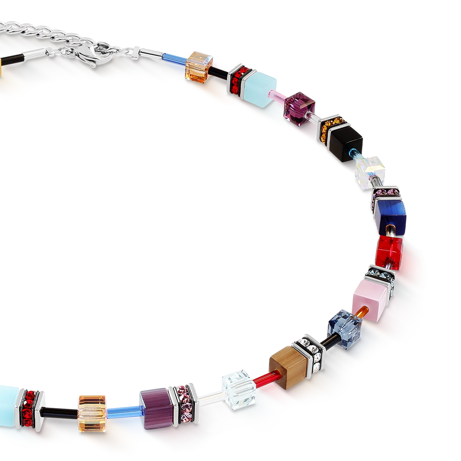 Collier GeoCUBE® Iconic Love Energy argent - Image 2