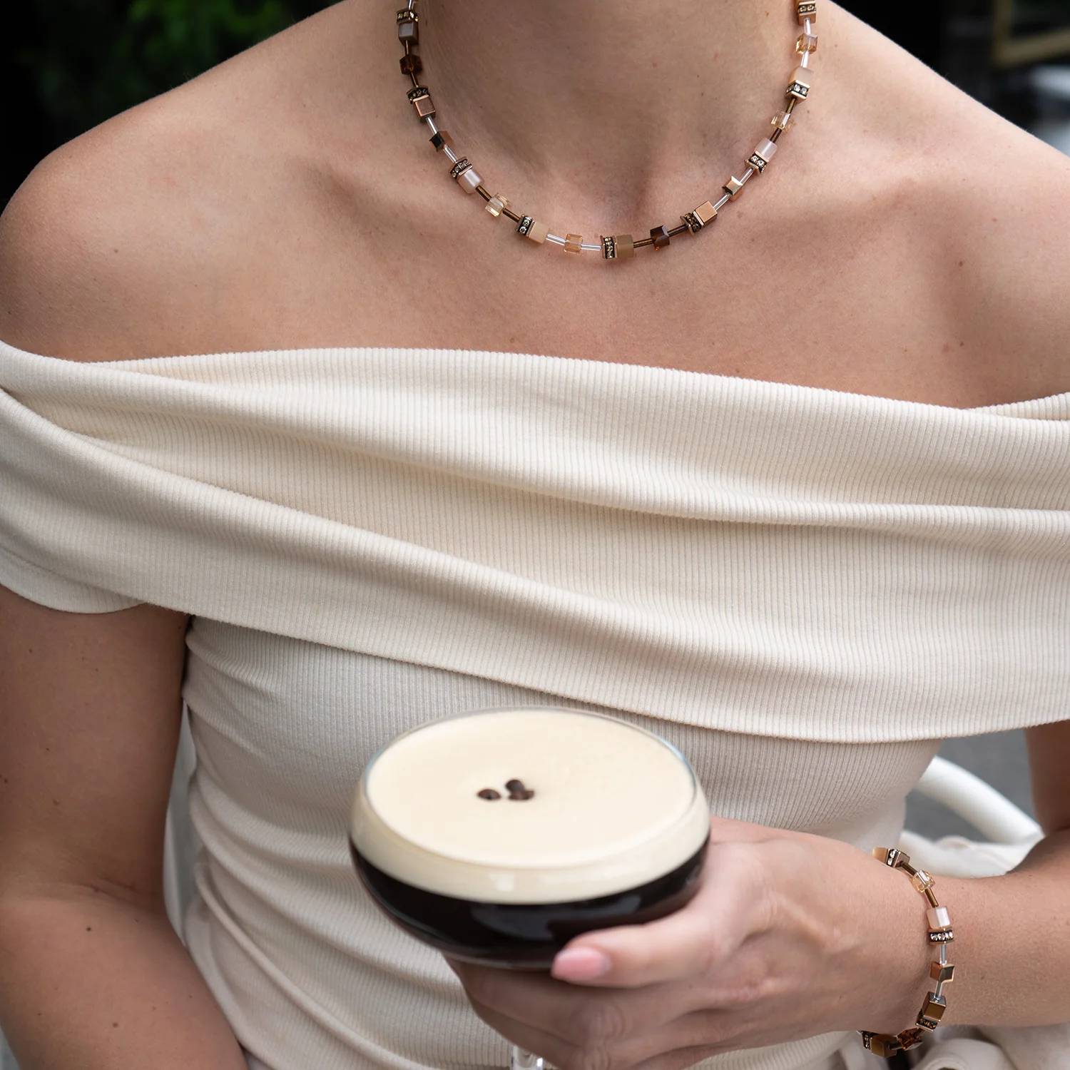 Collier GeoCUBE® Iconic Mocha Mousse - Image 4
